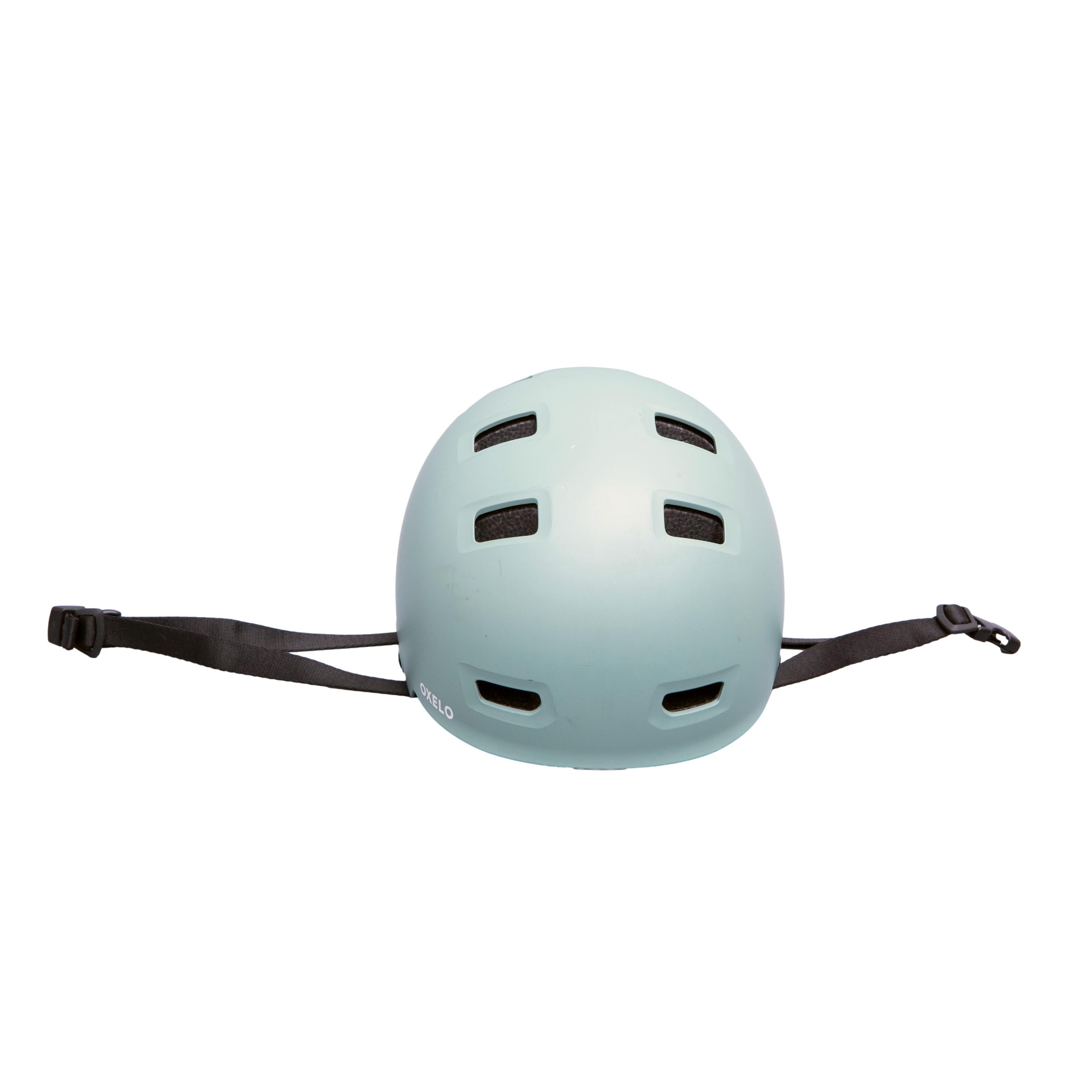 Capacete Unissex Diversos Oxelo (Decathlon) MF 500 (DH 010) Verde Claro - 52-54 cm