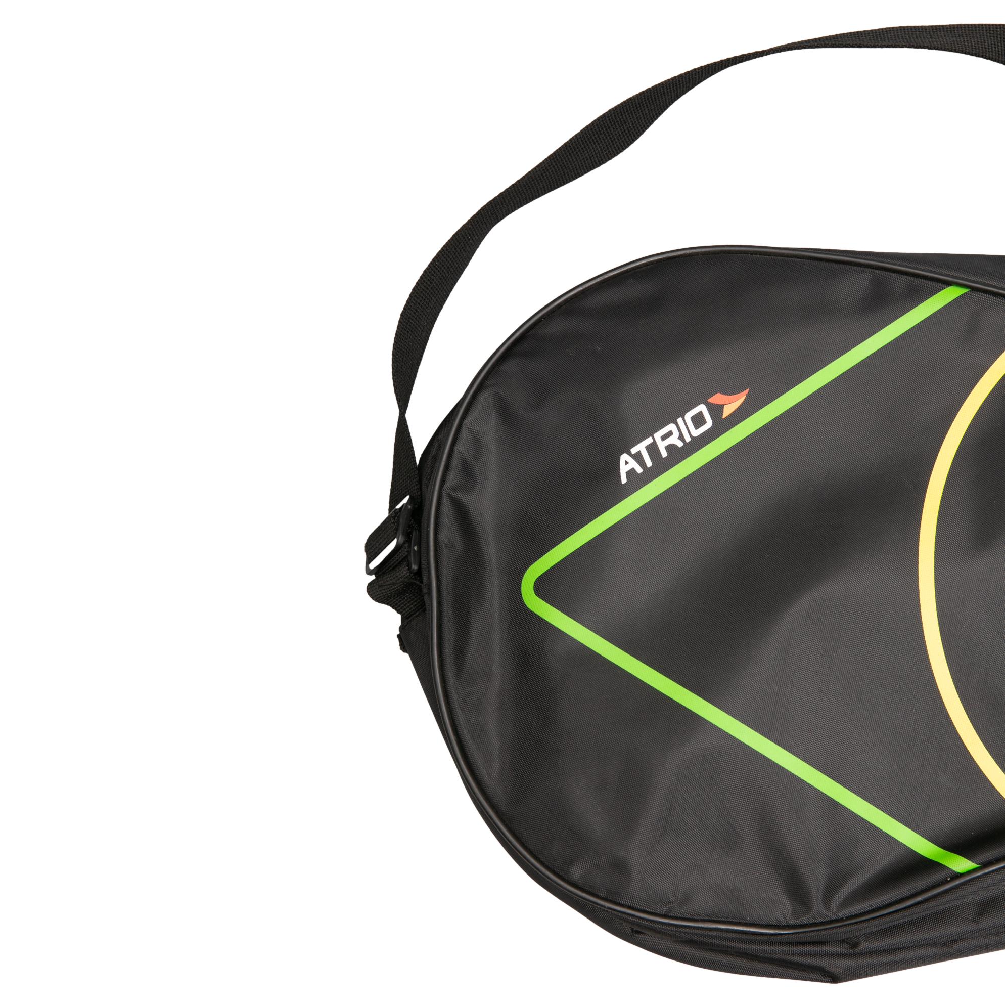 Capa de Raquete Beach Tennis Atrio Preto, Verde e Amarelo