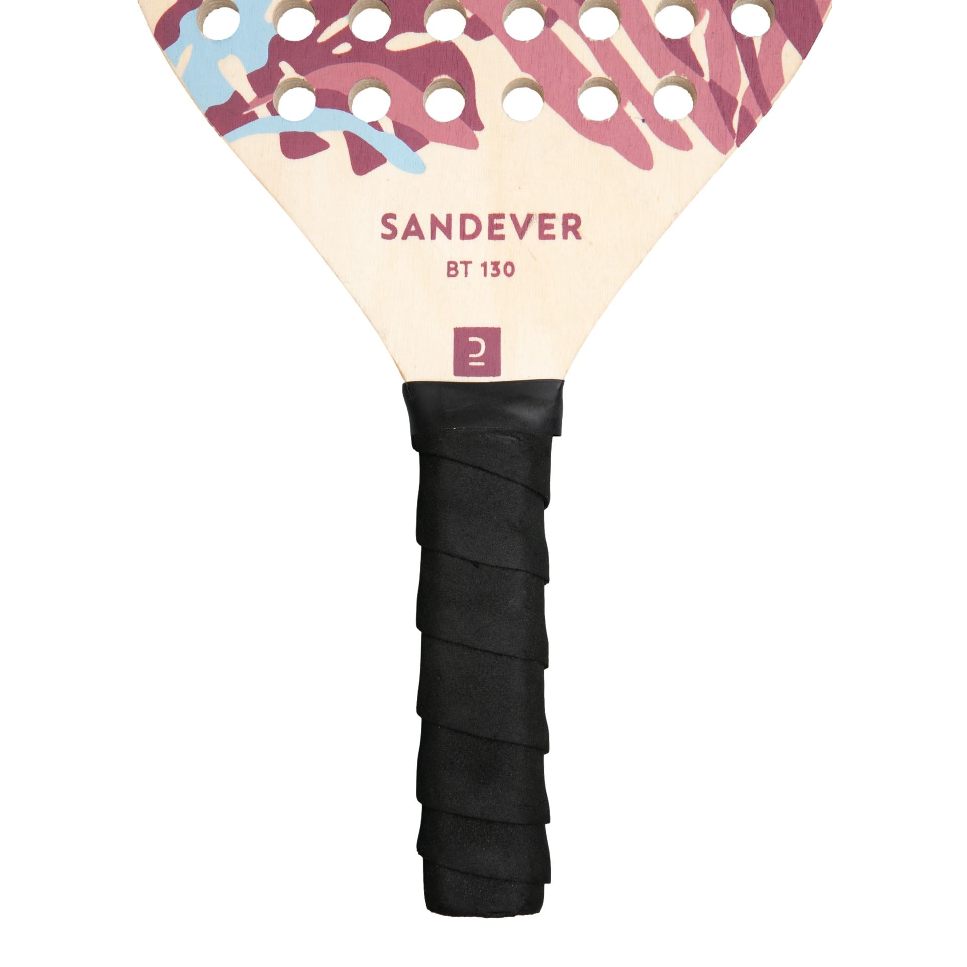 Raquete Beach Tennis Sandever Decathlon BT 130 - Bege, Azul, Vermelho e Vinho