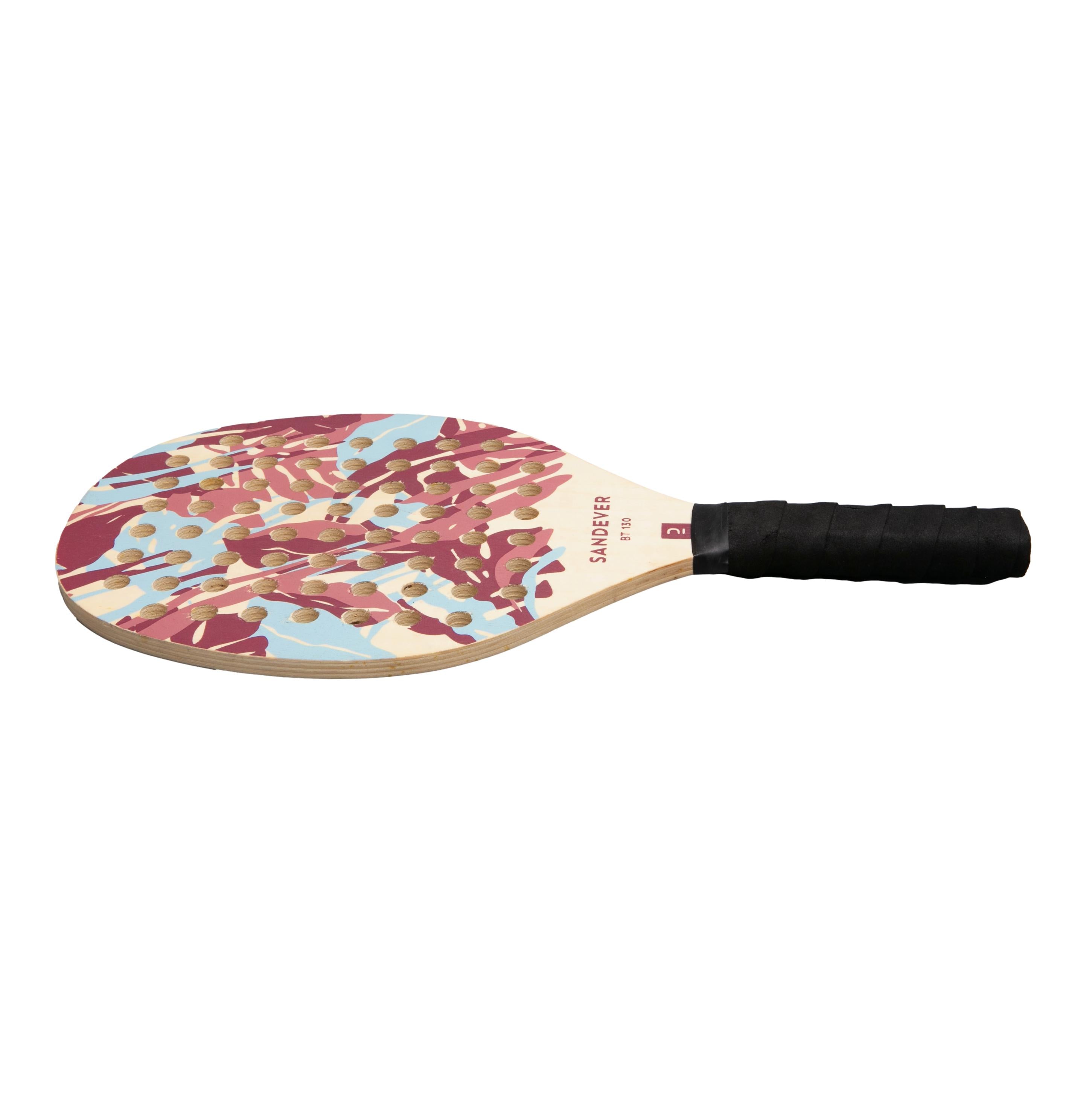 Raquete Beach Tennis Sandever Decathlon BT 130 - Bege, Azul, Vermelho e Vinho
