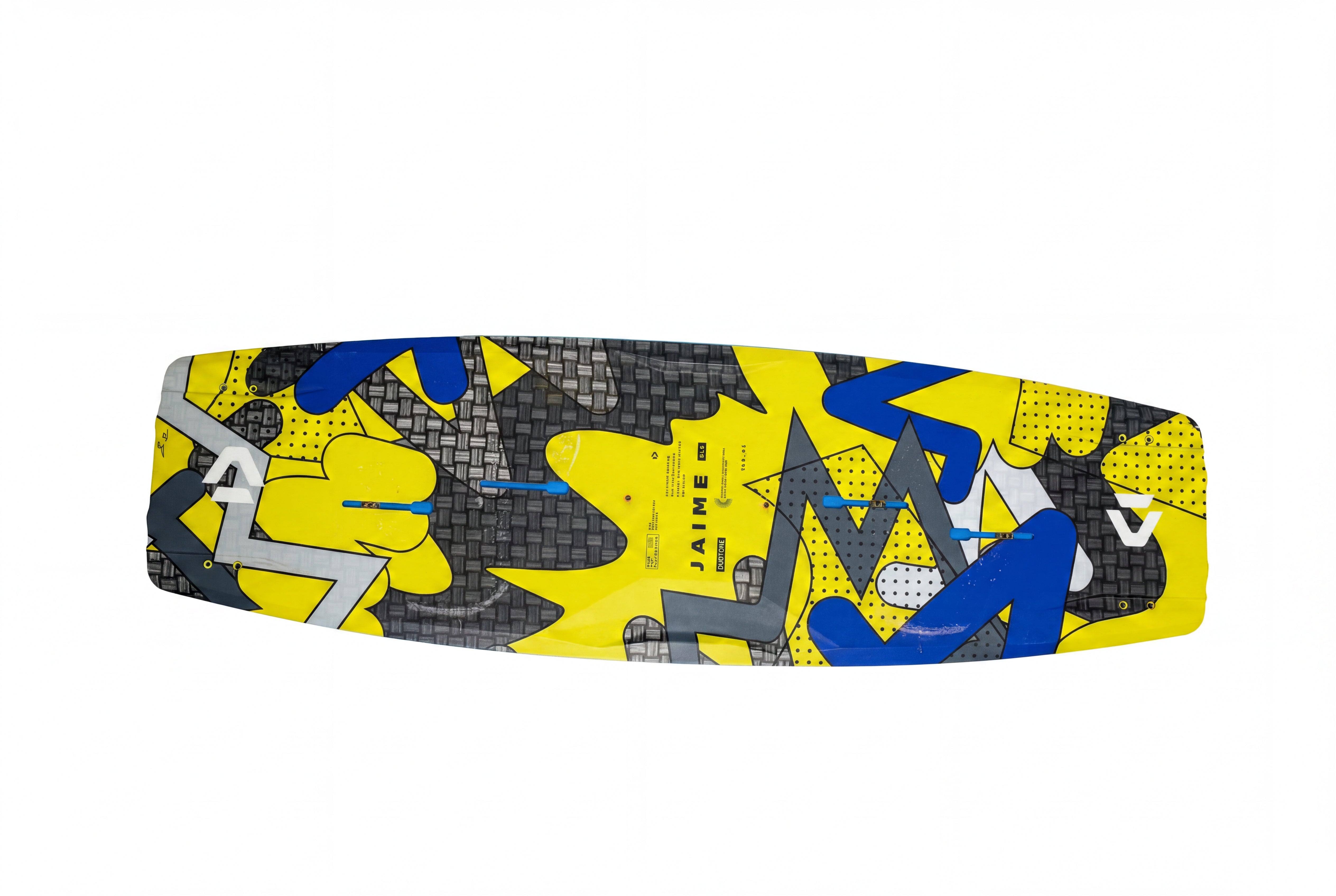 Prancha Kitesurf Duotone Jaime SLS 2024 Amarela, Cinza E Azul - Tamanho 139cm