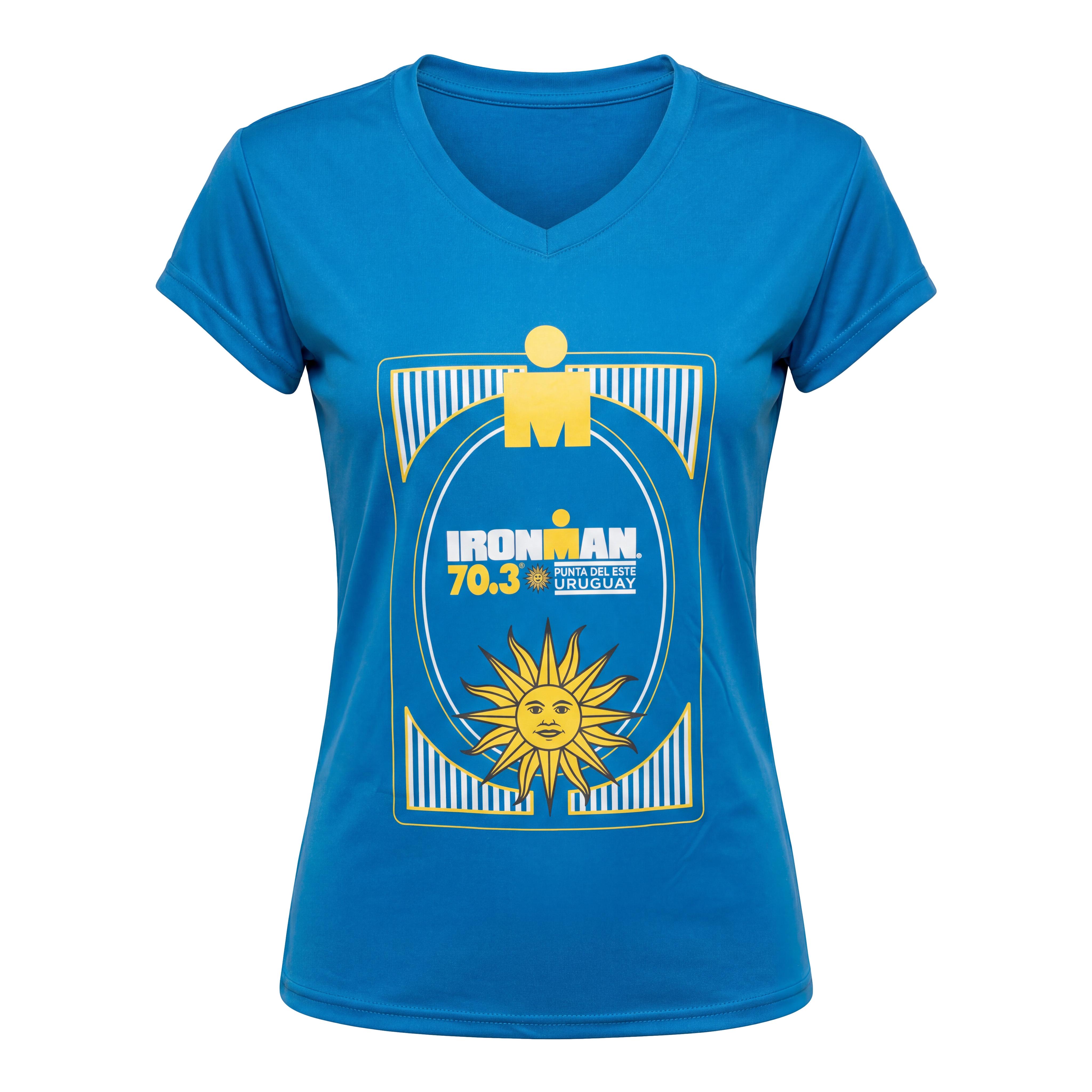 Camiseta Feminina Iron Man Punta Del Este Azul - Tamanho M