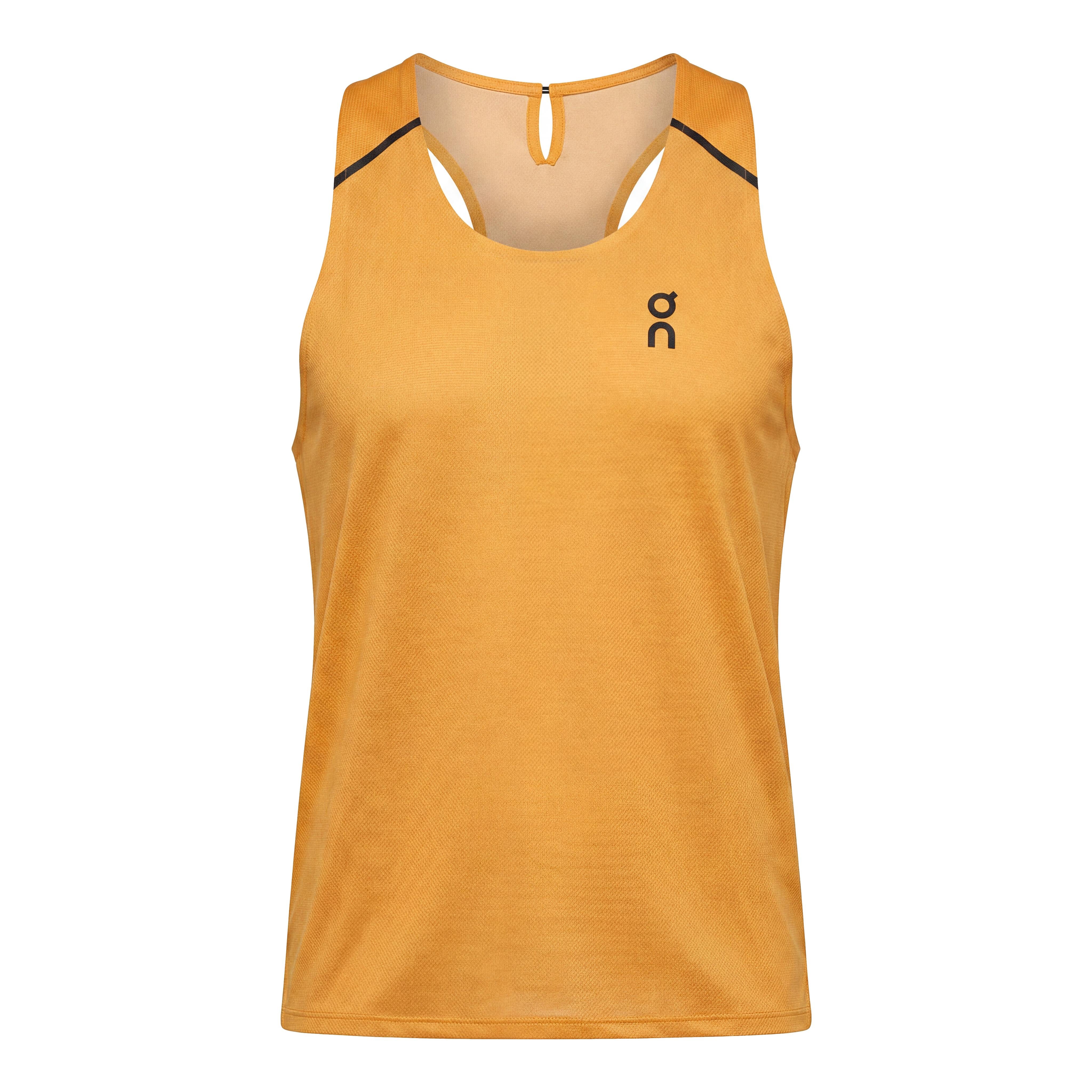 Regata Feminina ON Running Performance Tank Respirável Amarela - Tamanho P