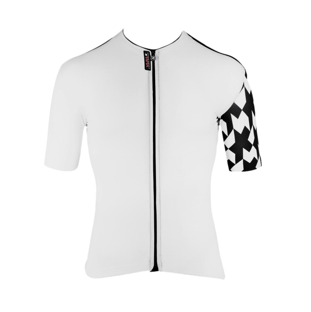 Jersey Masculina Ciclismo Assos Equipe RS - S9 Targa Preto e Branco - Tamanho XL