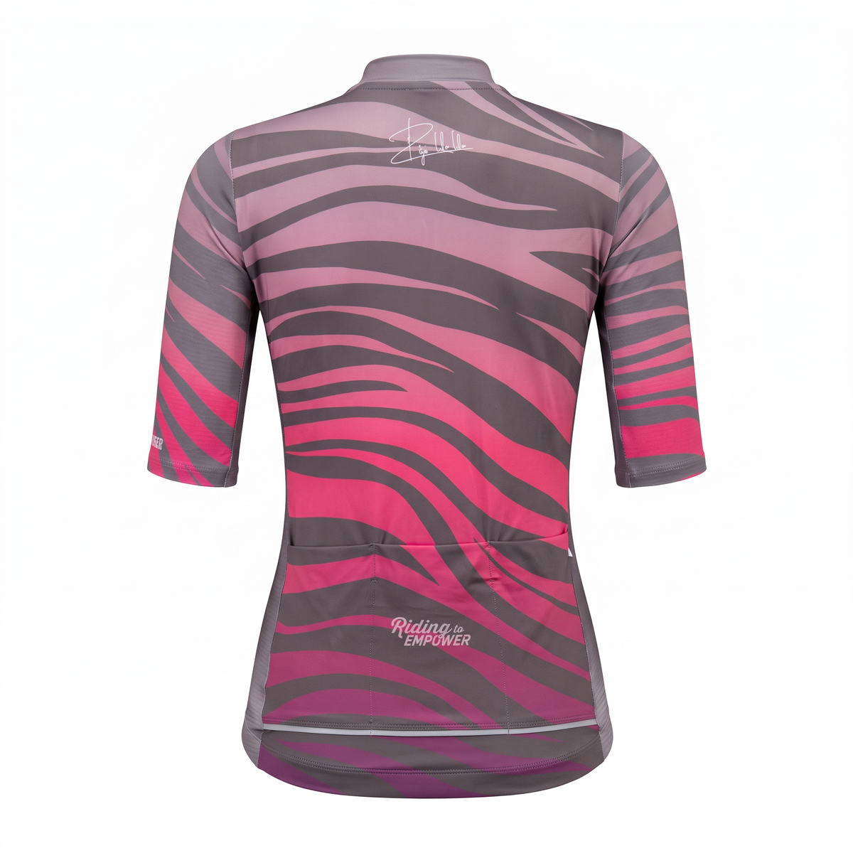 Jersey Feminina Go Rigo Go! Riding To Empower Cinza / Rosa - Tamanho S