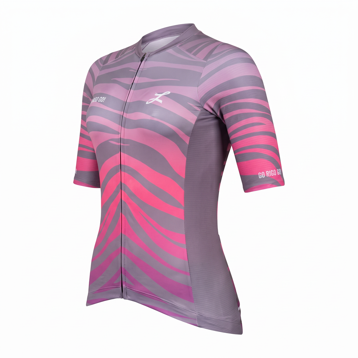 Jersey Feminina Go Rigo Go! Riding To Empower Cinza / Rosa - Tamanho S