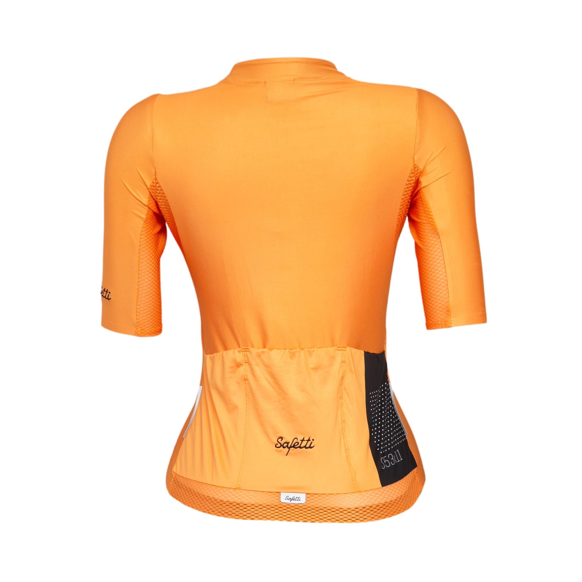 Camiseta Jersey Feminina Ciclismo Safetti S53X11 Laranja - Tamanho S