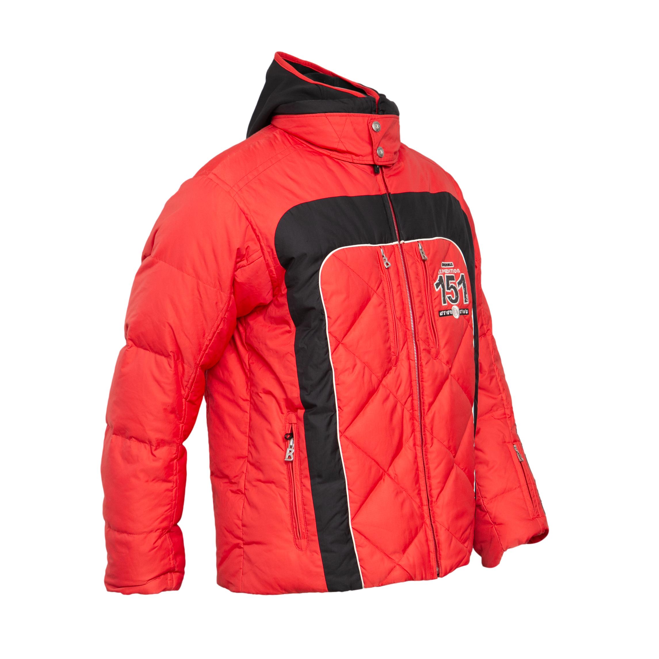 Casaco Masculino Ski/Snowboard Bogner Denali Expedition 151 Alaska Explor Team Vermelho e Preto - Tamanho 40 US