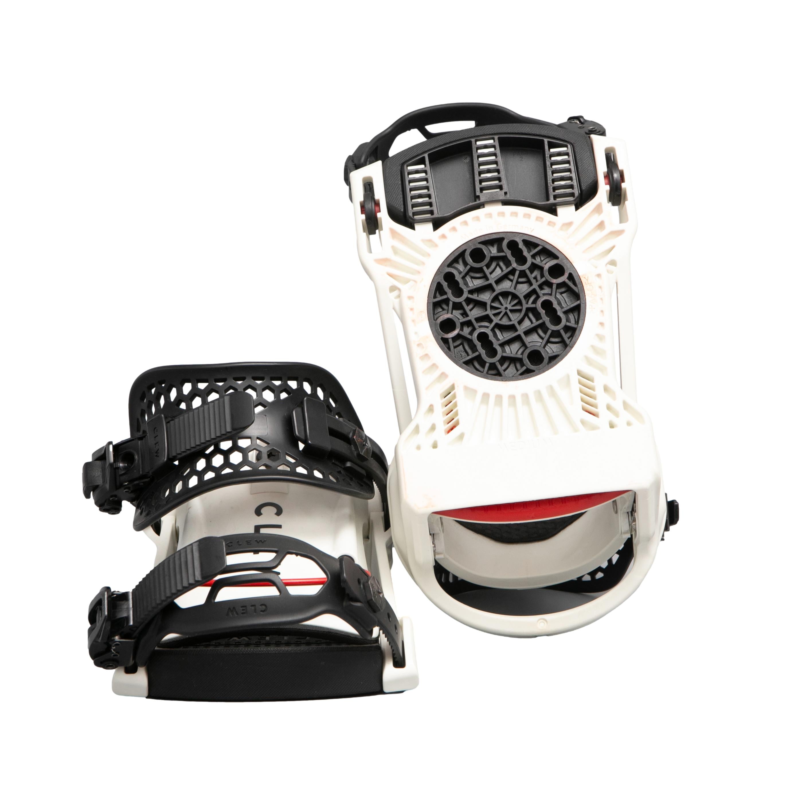 Binding Unissex Snowboard Clew Preto e Branco - Tamanho M