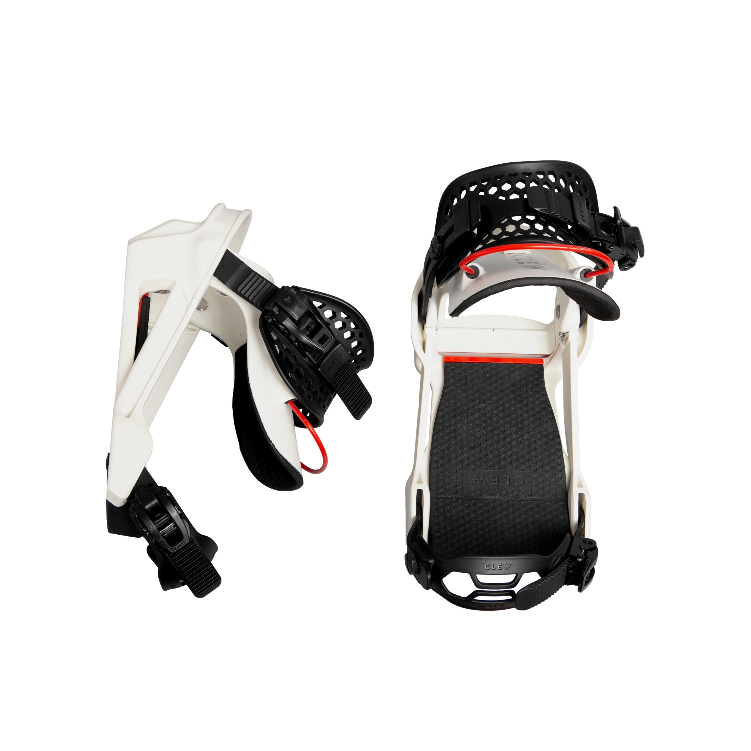 Binding Unissex Snowboard Clew Preto e Branco - Tamanho M
