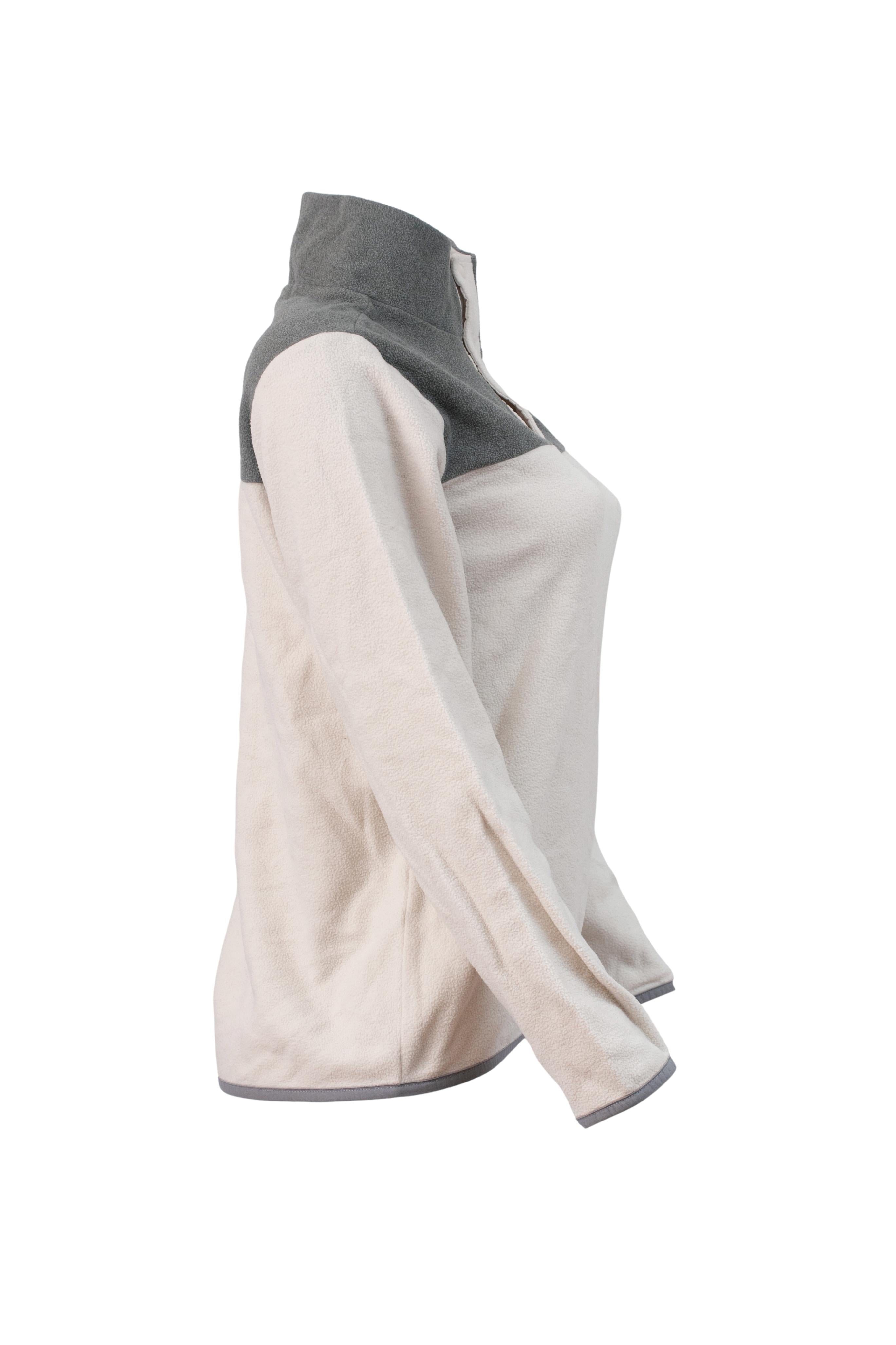 Casaco Feminino Fleece Branco/ Cinza TKA The North Face - Tamanho XL