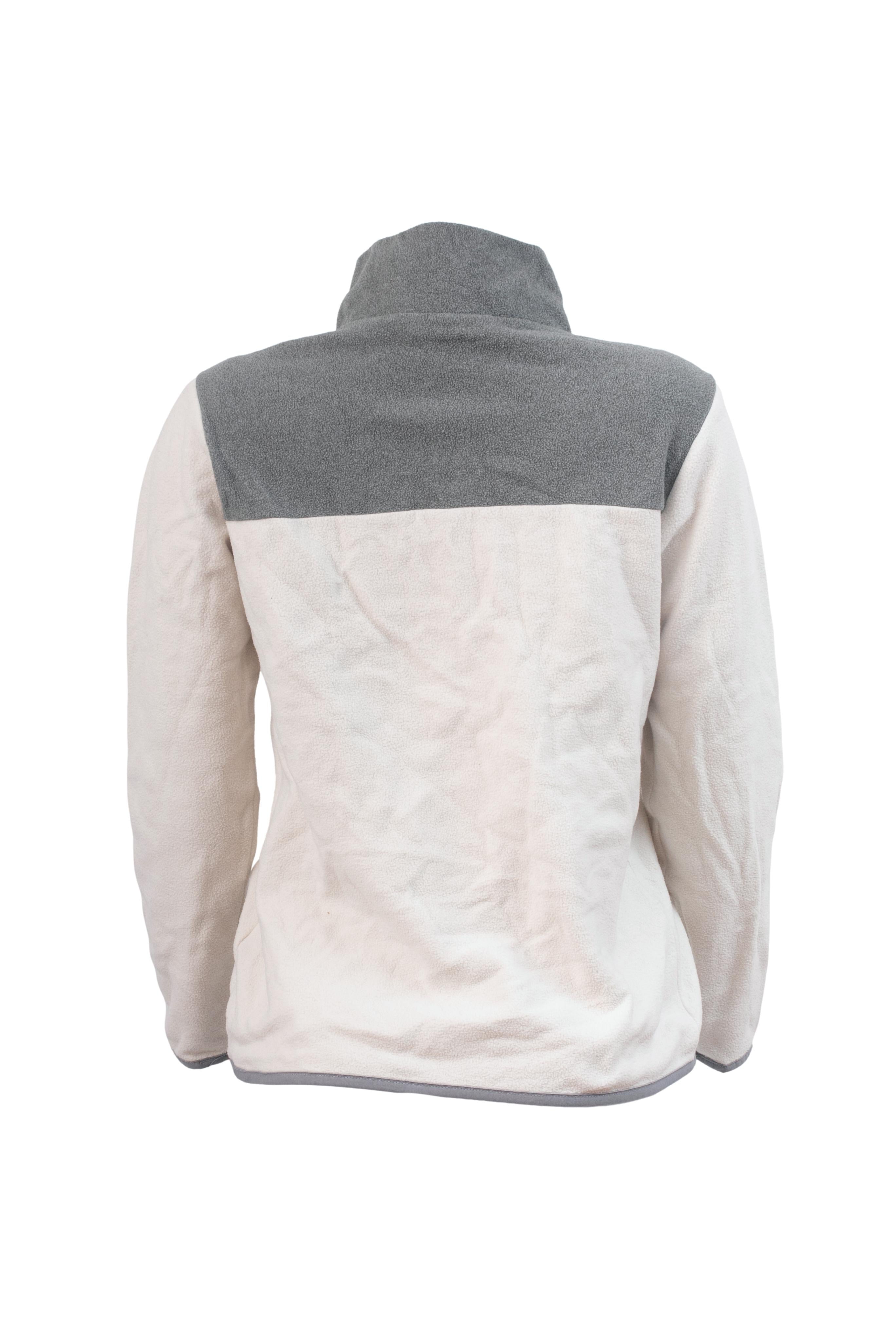 Casaco Feminino Fleece Branco/ Cinza TKA The North Face - Tamanho XL