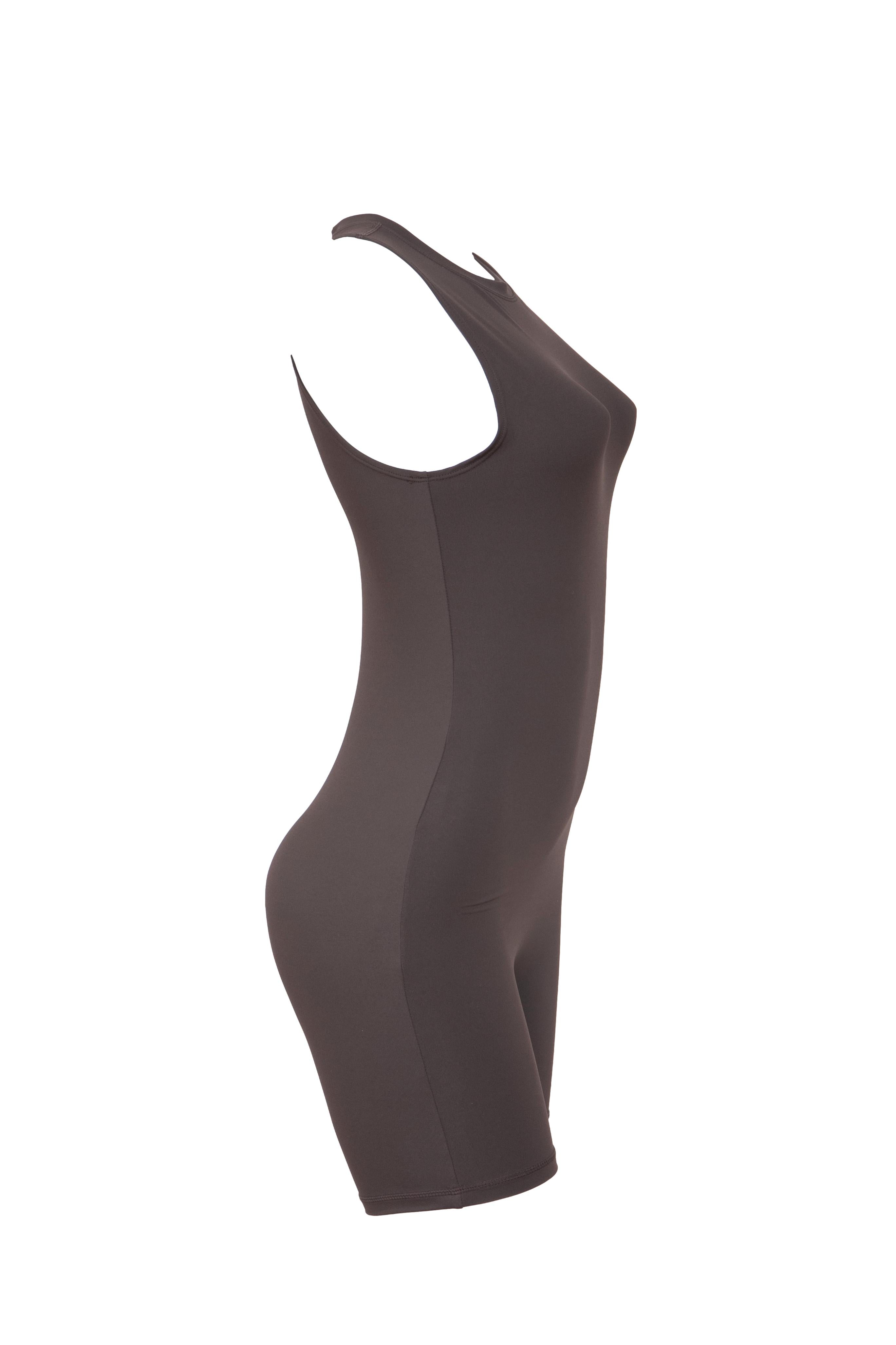 Body Feminino Yoga/Academia Adanola Marrom - Tamanho M