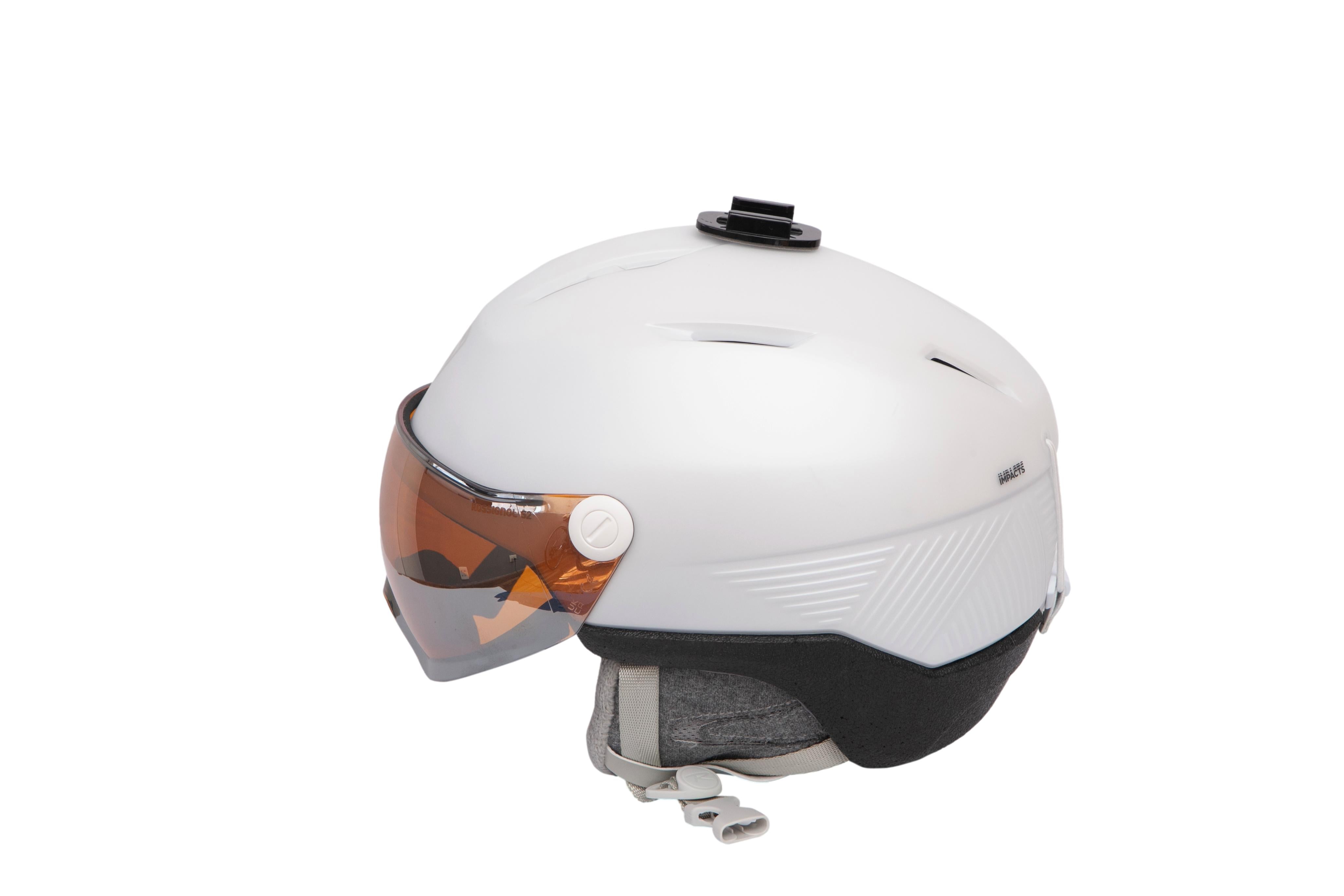 Capacete Feminino Snowboard/Ski Rossignol Fit Visor Impacts Helmet Branco - Tamanho M