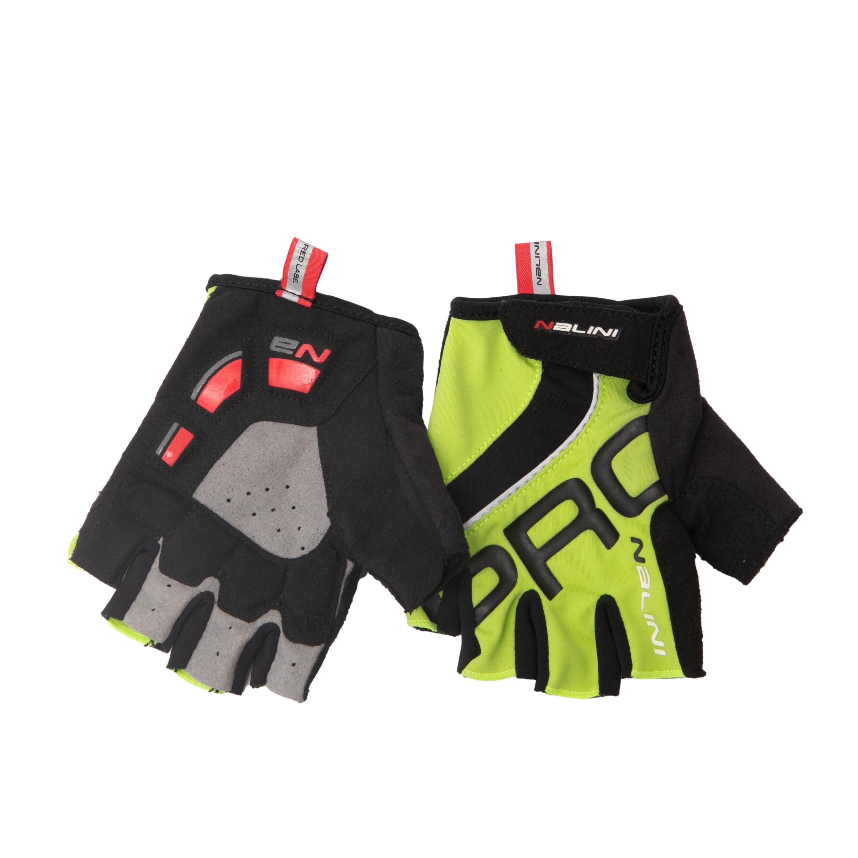 Luva Feminina Ciclismo Nalini Pro Red Label Verde/Preto - Tamanho S