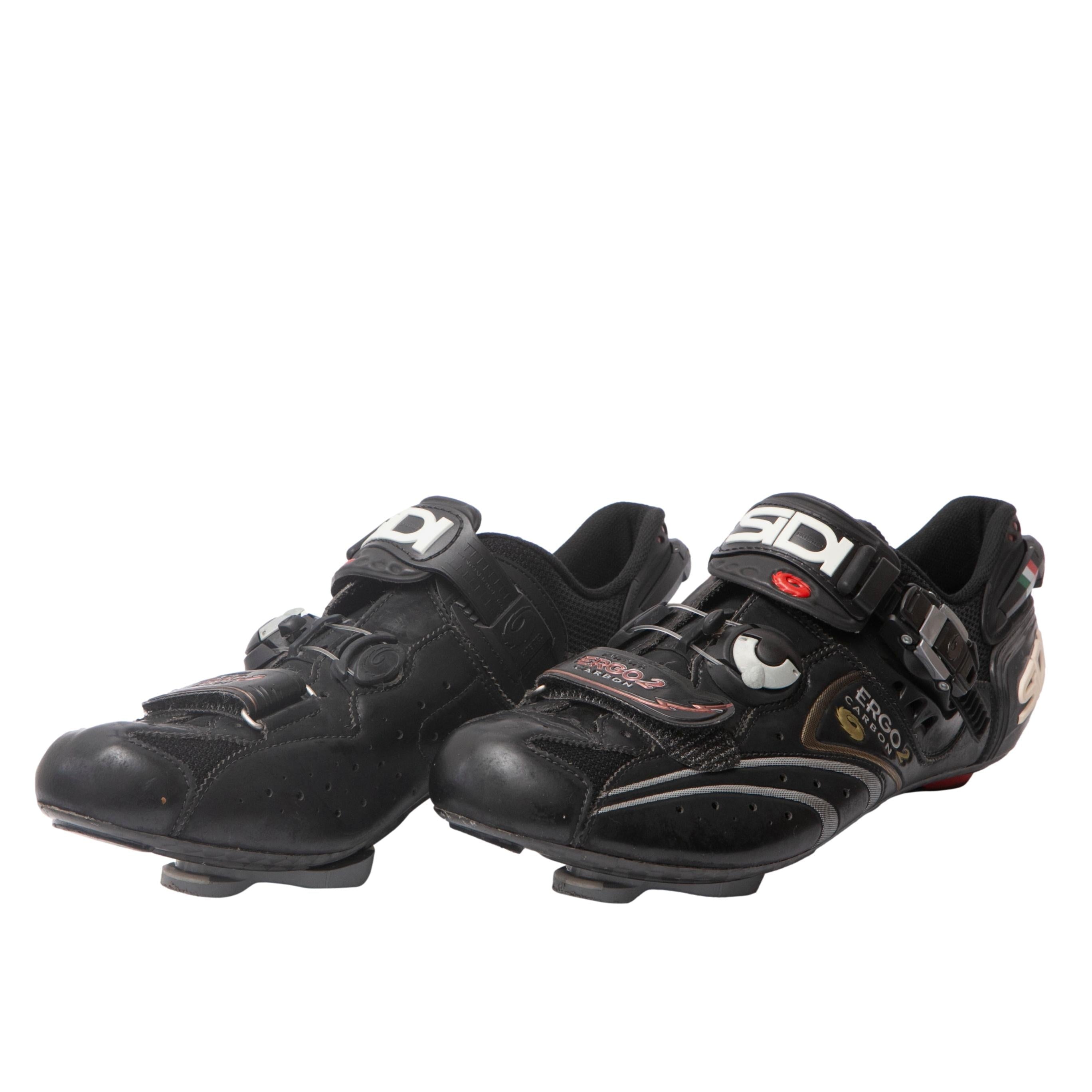 Sapatilha Masculina Ciclismo SiDi Ergo 2 Carbon Preta	- Tamanho 40