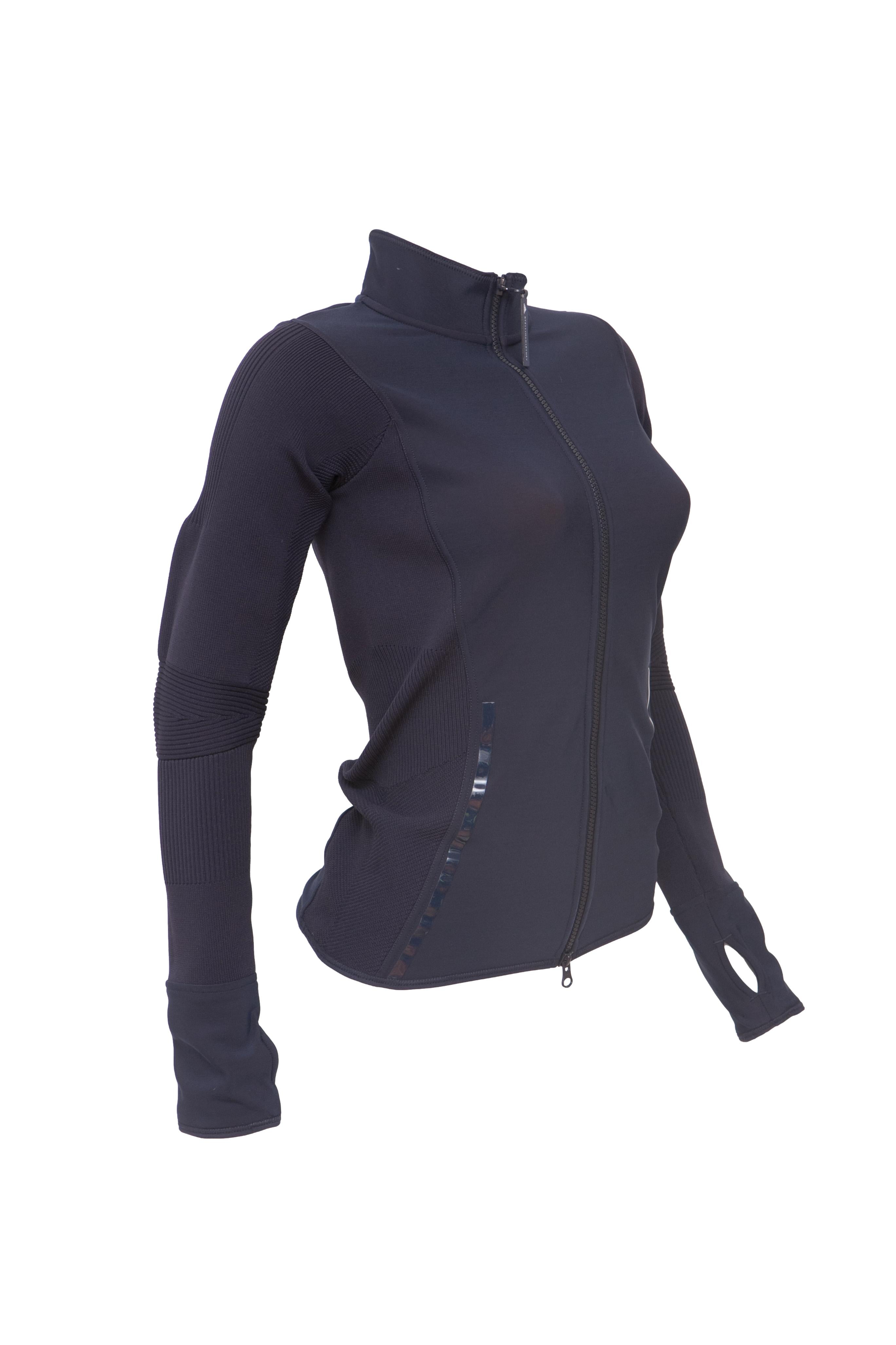 Casaco Feminino Diversos Esportes Adidas Stella McCartney Manga Longa Azul Escuro - Tamanho S