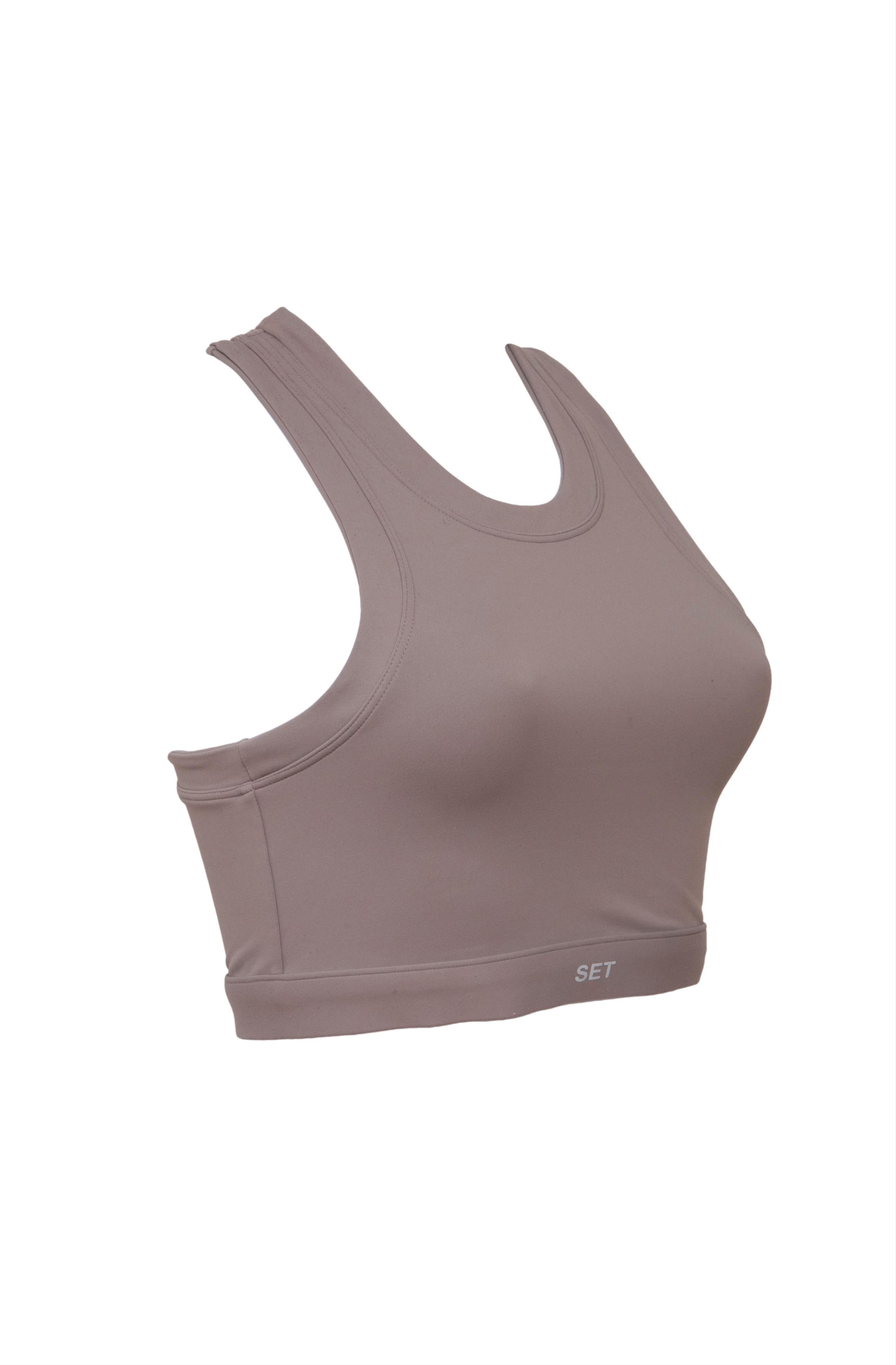 Top Feminino Yoga/Academia Set Active Sport Body Bege - Tamanho M