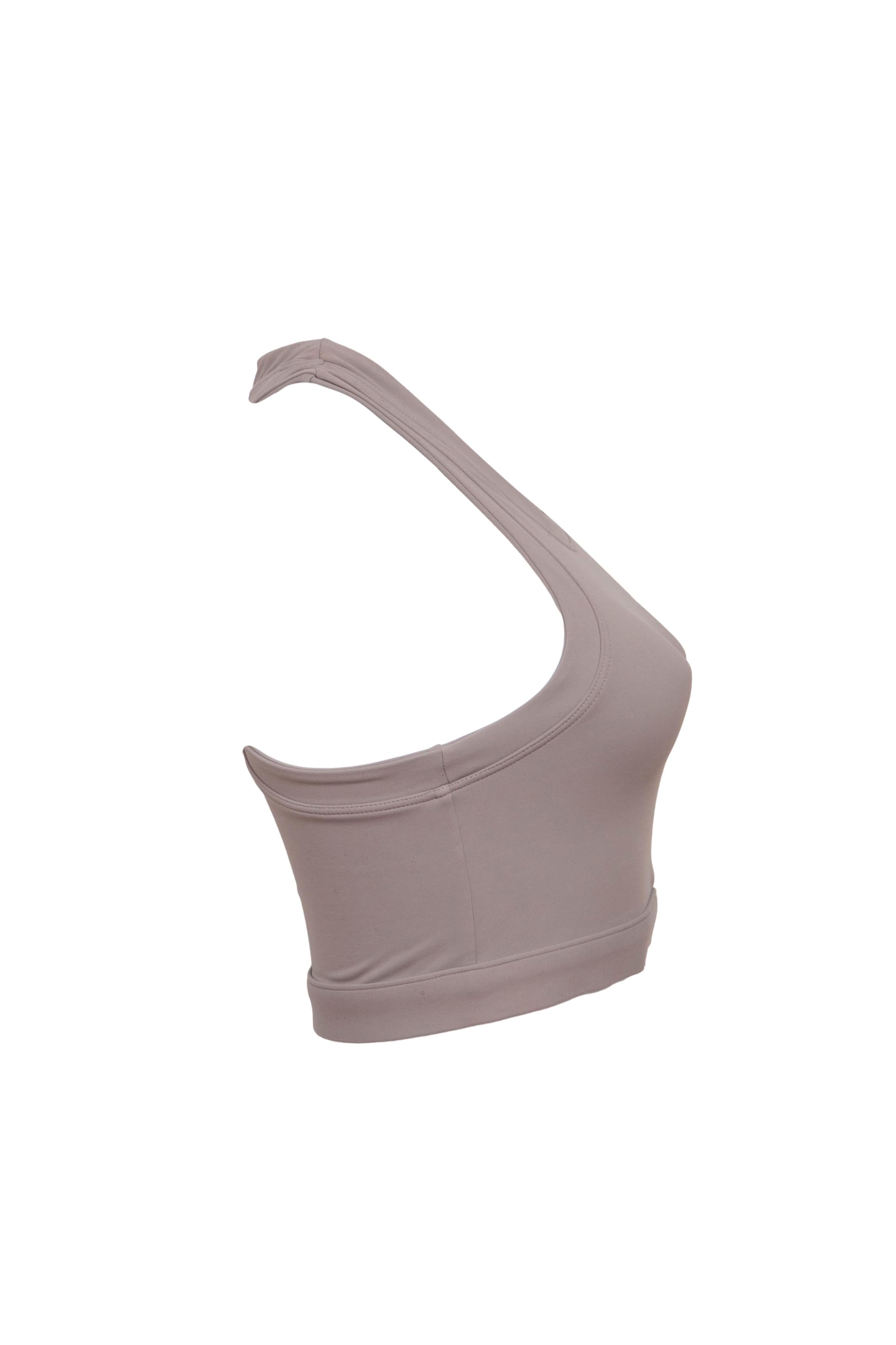 Top Feminino Yoga/Academia Set Active Sport Body Bege - Tamanho M