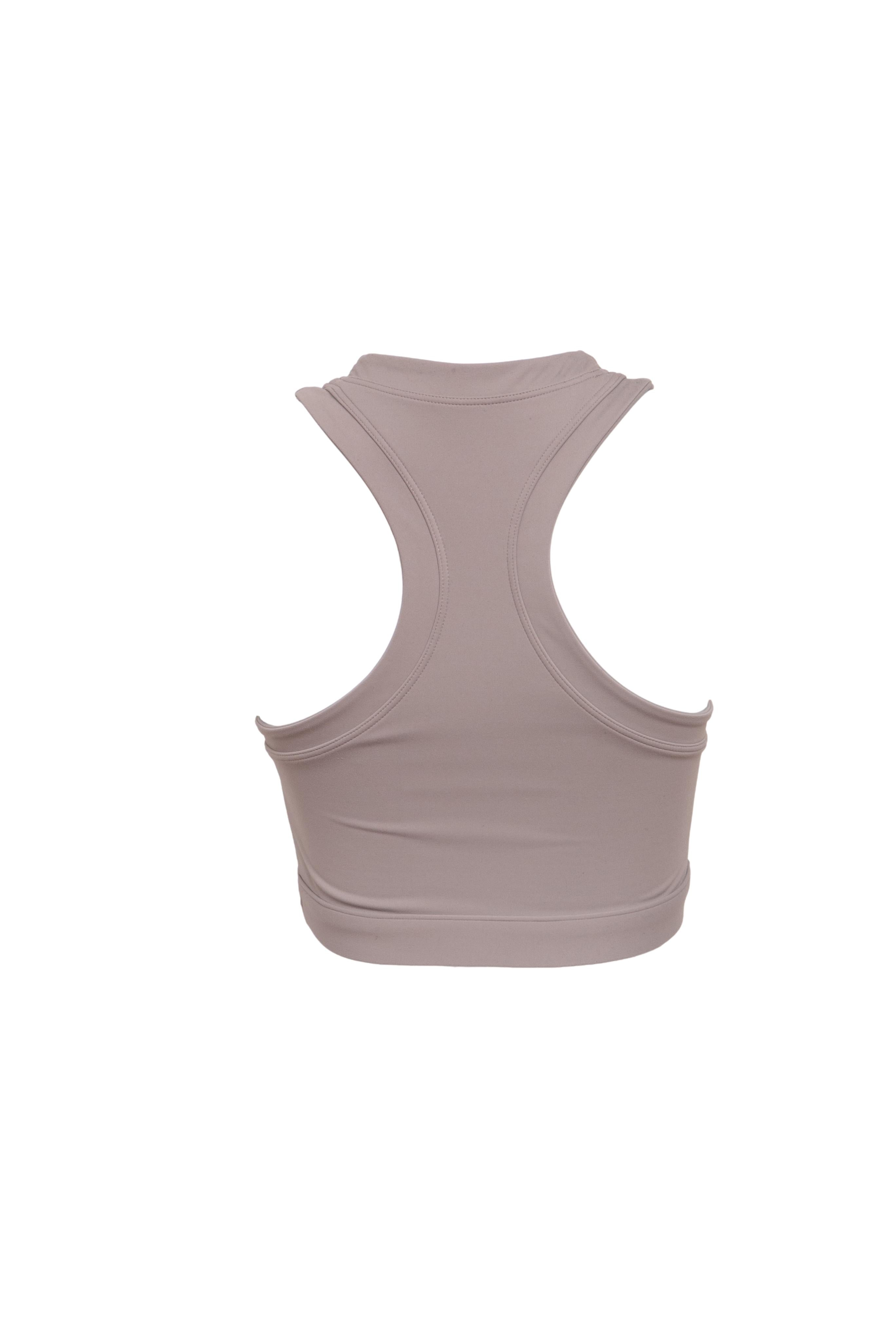 Top Feminino Yoga/Academia Set Active Sport Body Bege - Tamanho M