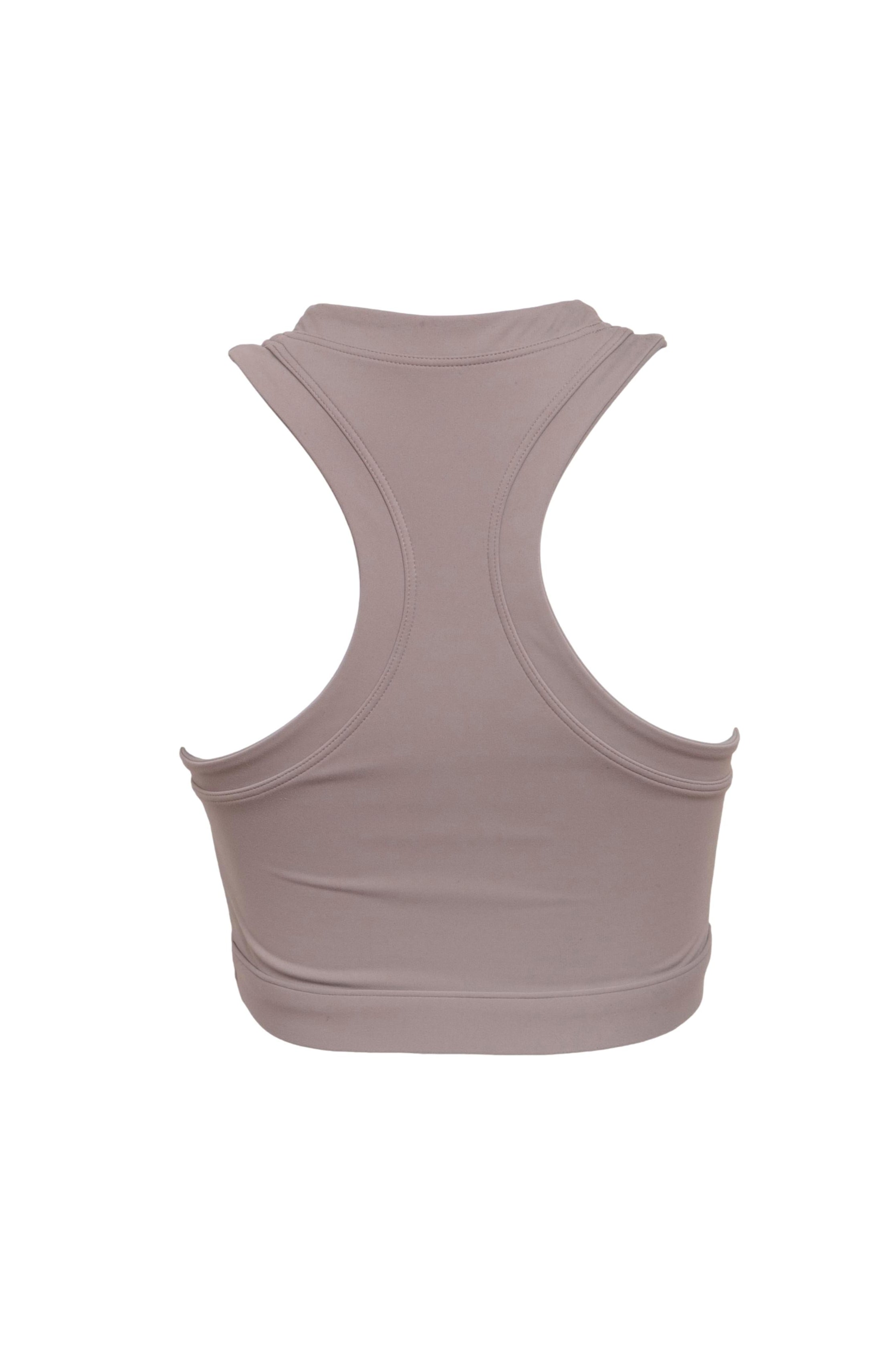 Top Feminino Yoga/Academia Set Active Sport Body Bege - Tamanho M