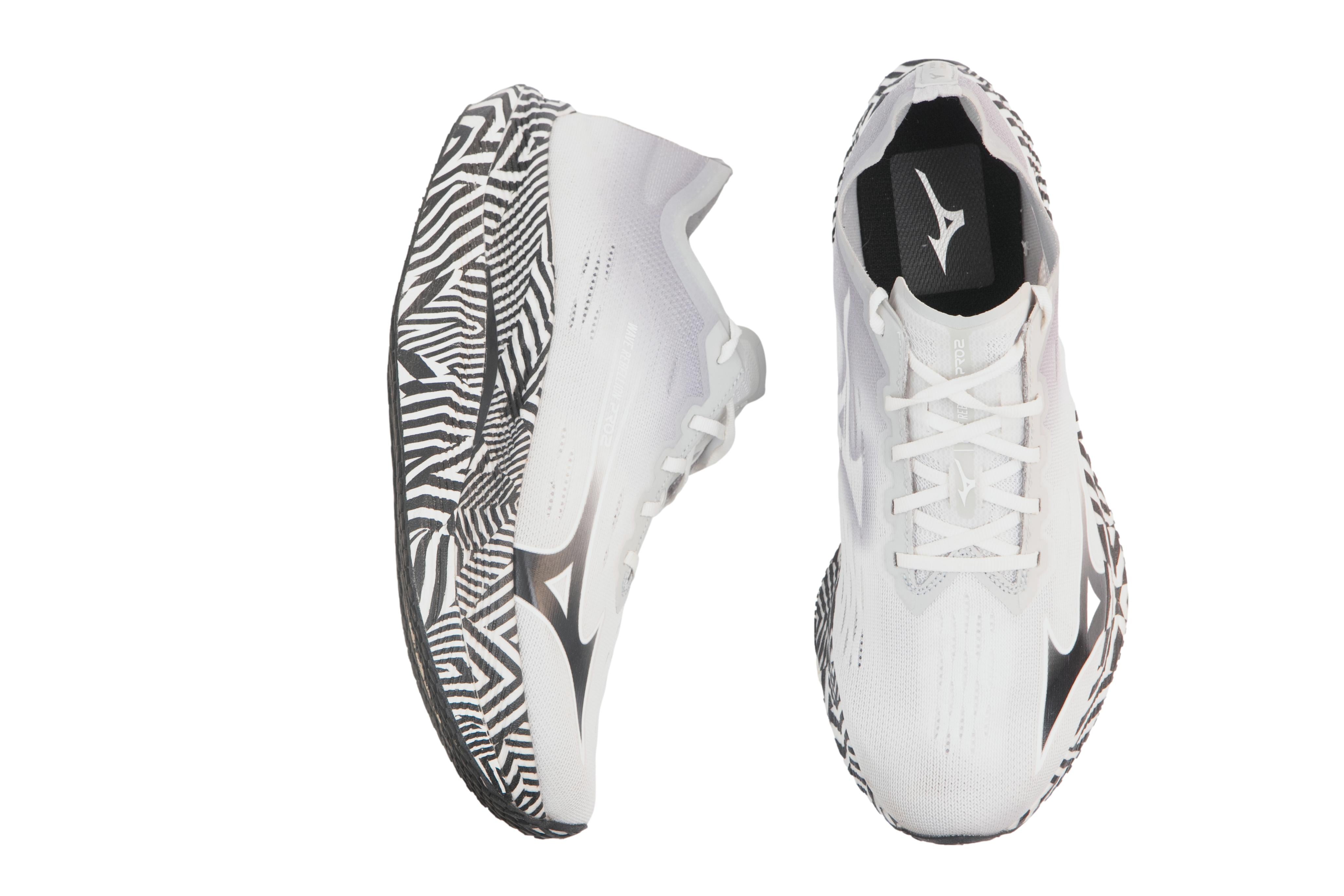 Tênis Unissex Mizuno Wave Rebellion Pro 2 Branco/Preto - Tamanho 41