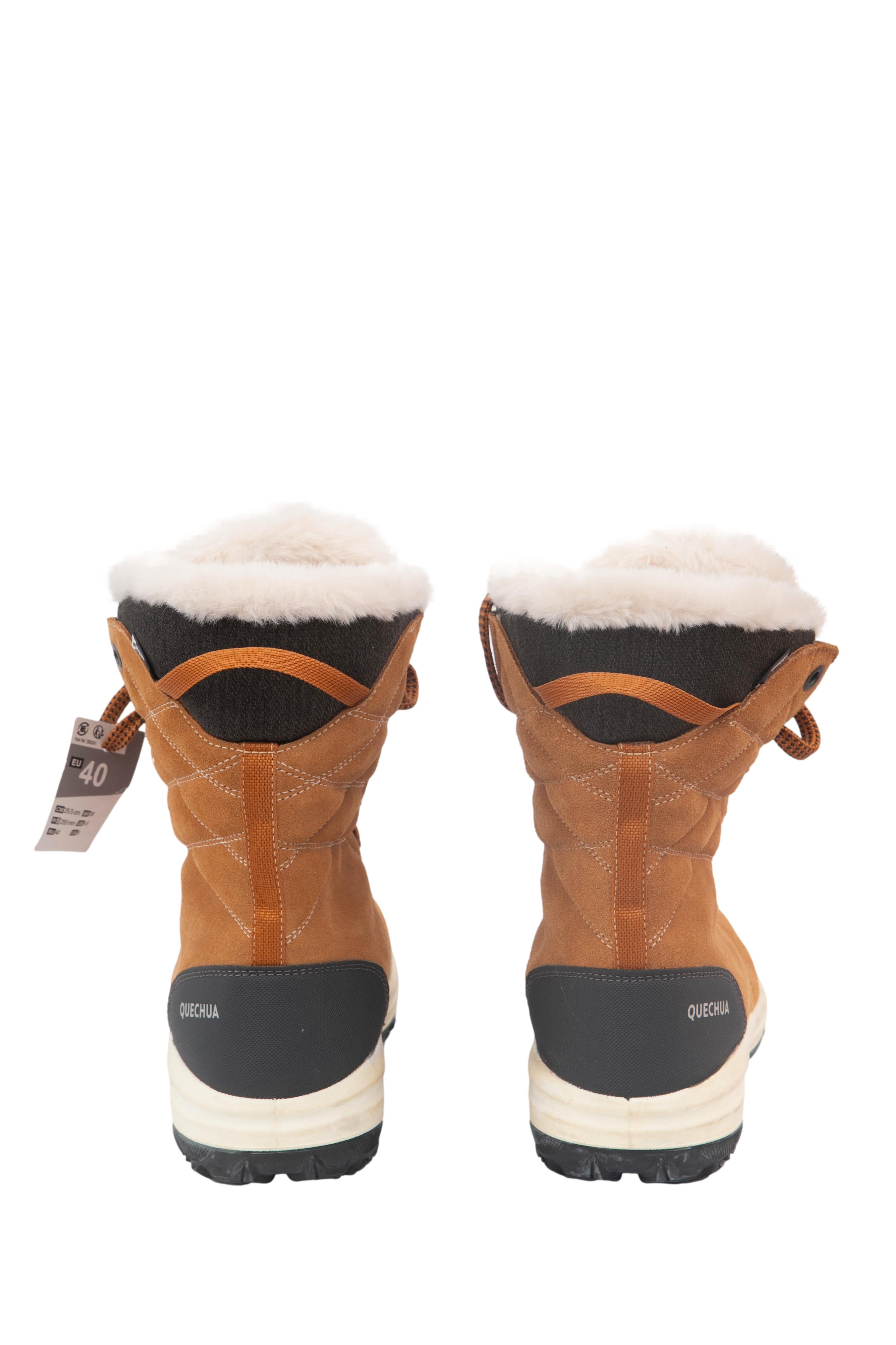 Bota Feminina Trilha Quechua SH 500 U-Warm Waterproof Marrom -  Tamanho 38