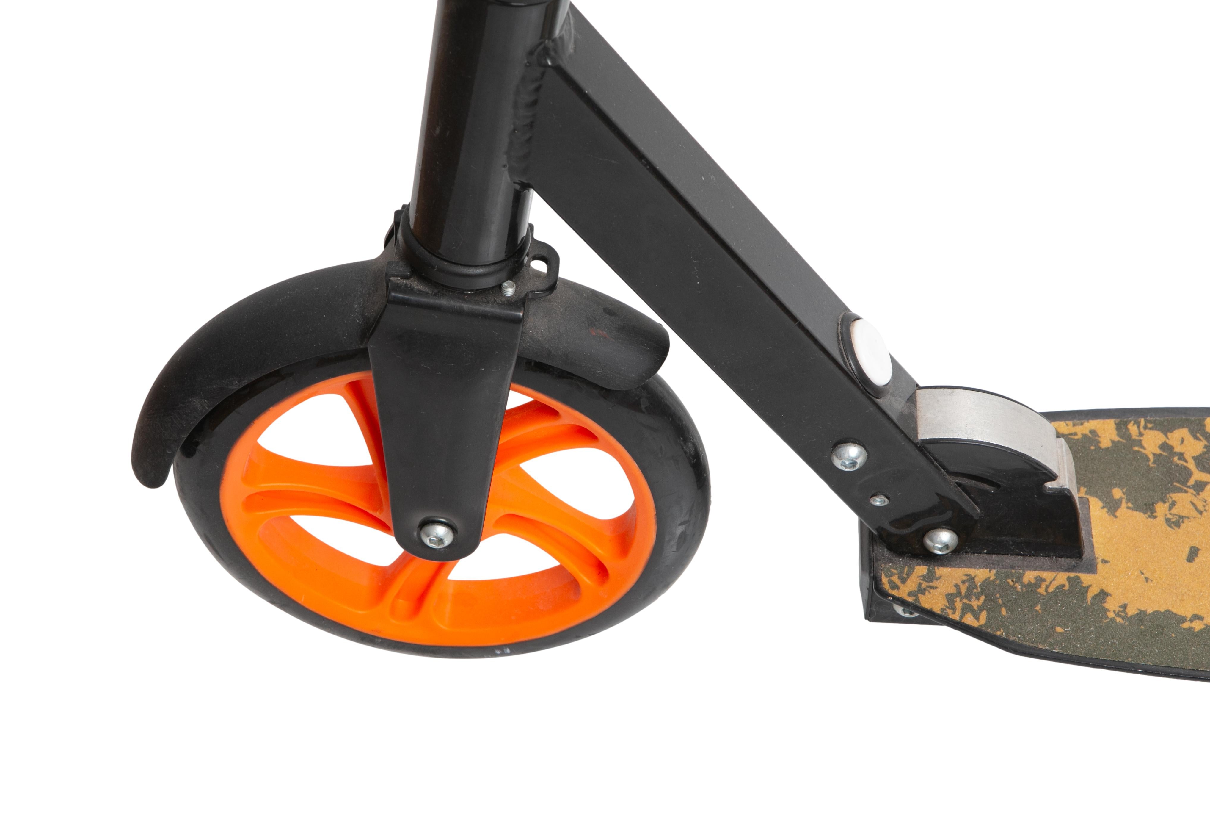 Patinete Juvenil Unissex Diversos Atrio Street ES245 Dobrável Preto/Laranja - Tamanho Único