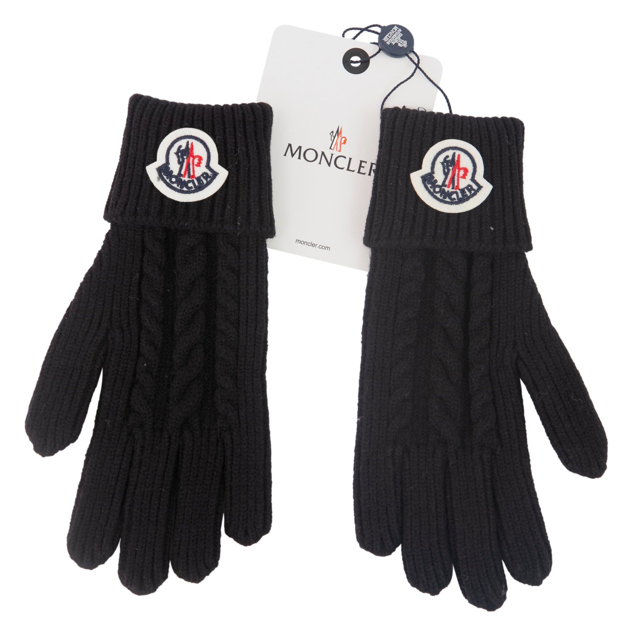 Luva Moncler Preta - Tamanho Único