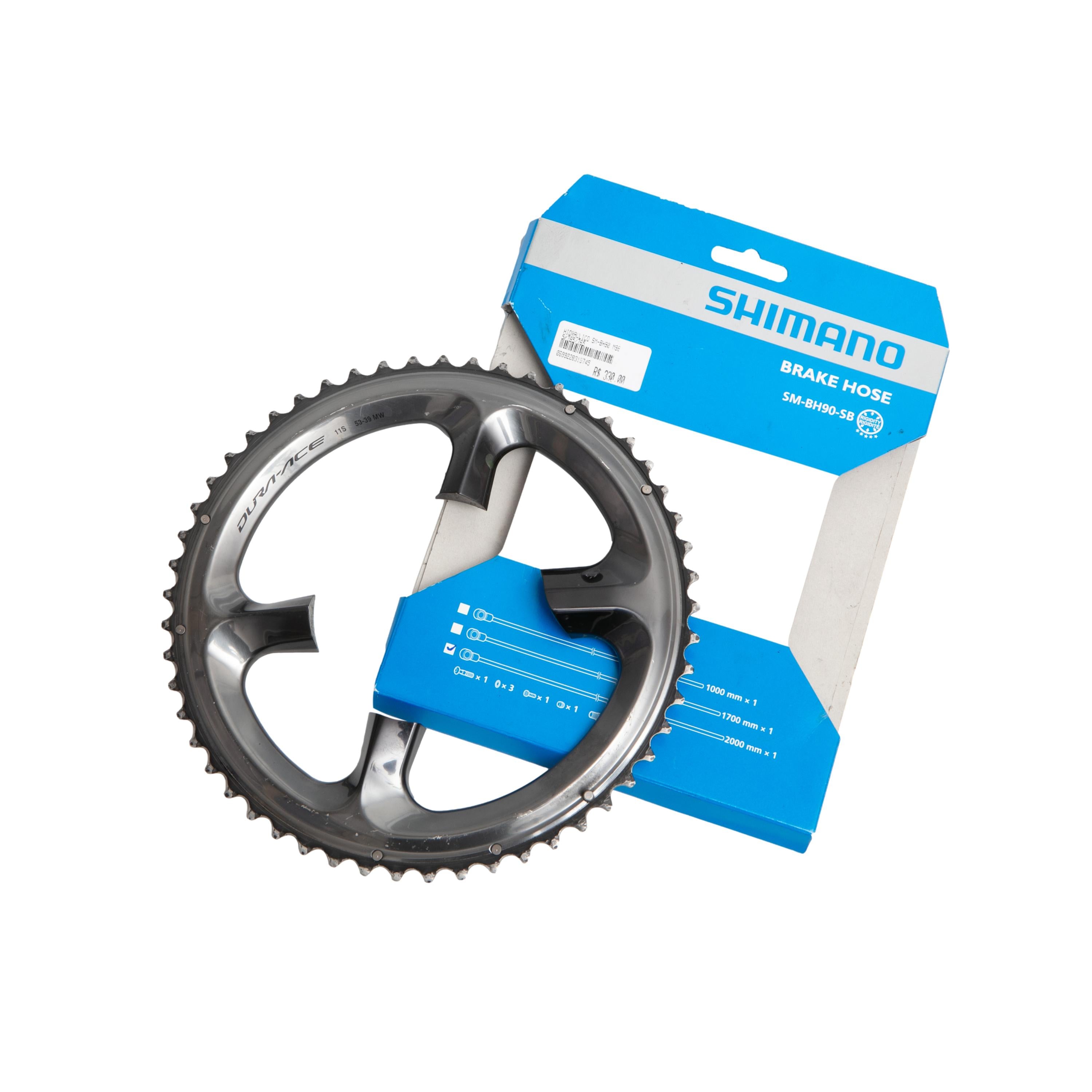 Rotor Unissex Ciclismo Shimano Dura Ace Cinza 11s - Tamanho 53-39MW