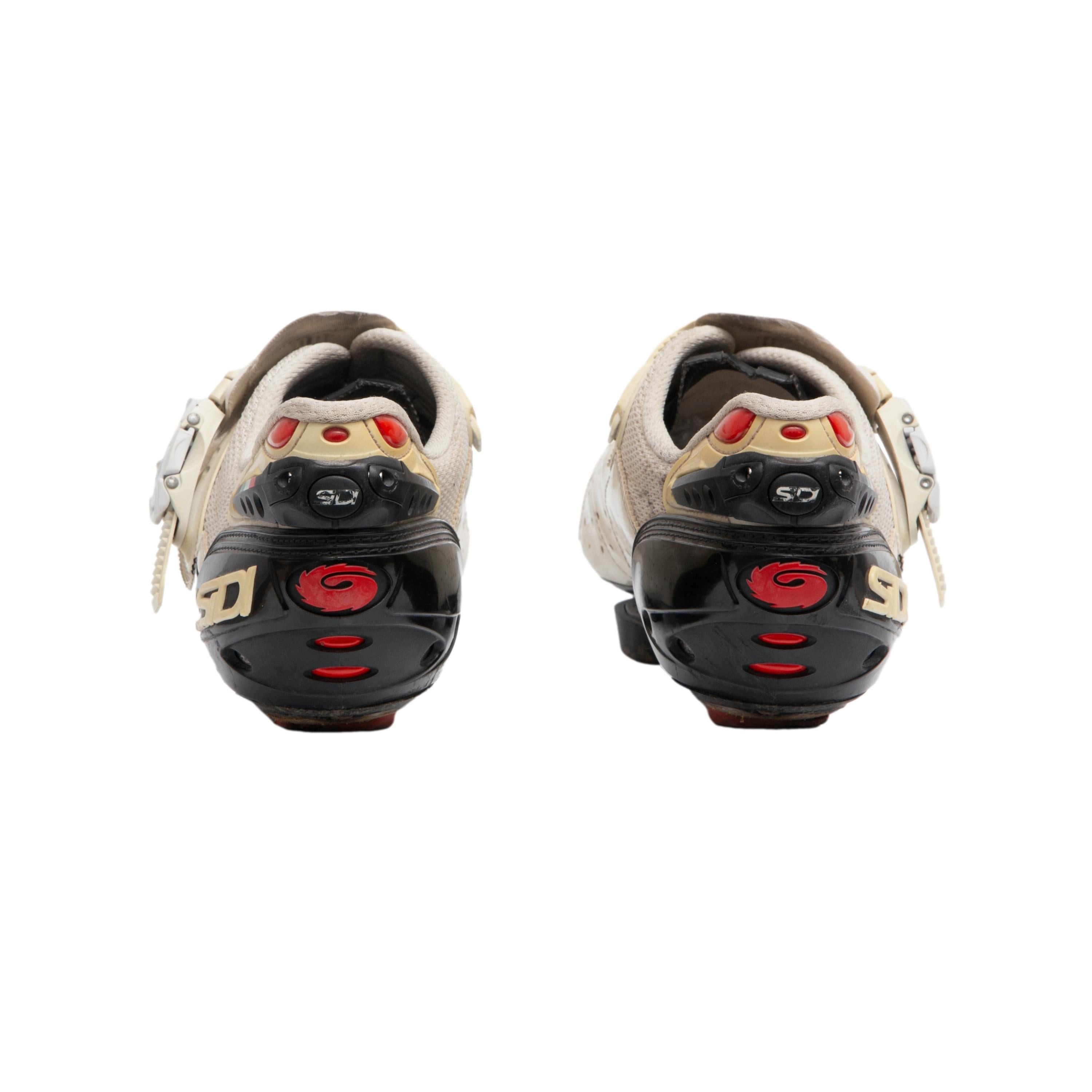 Sapatilha Masculina Ciclismo SiDi Hi Tech Vent Carbon Sole Branca - 46 US