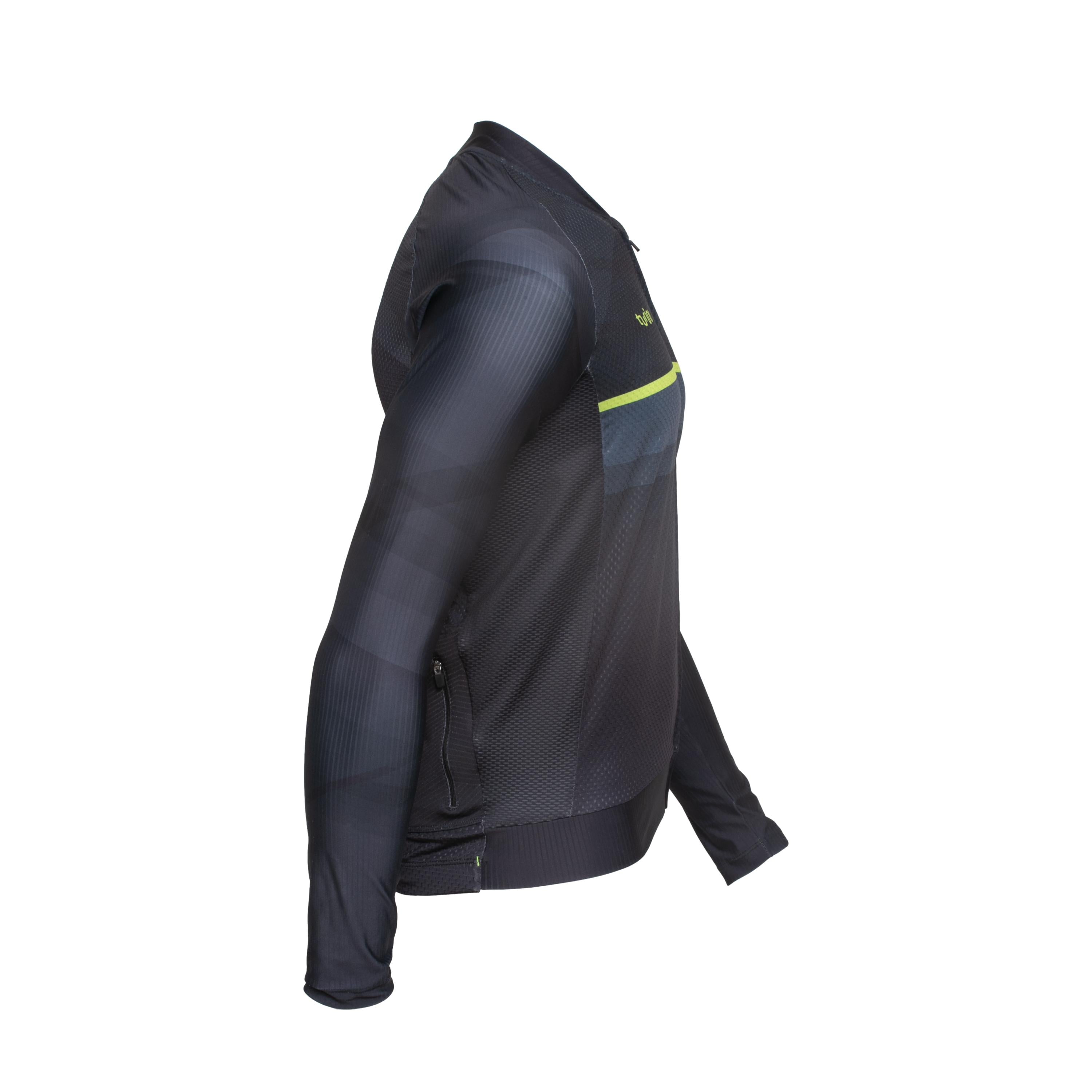 Camiseta Masculina Manga Longa Ciclismo Woom Turim Preta - Tamanho GG