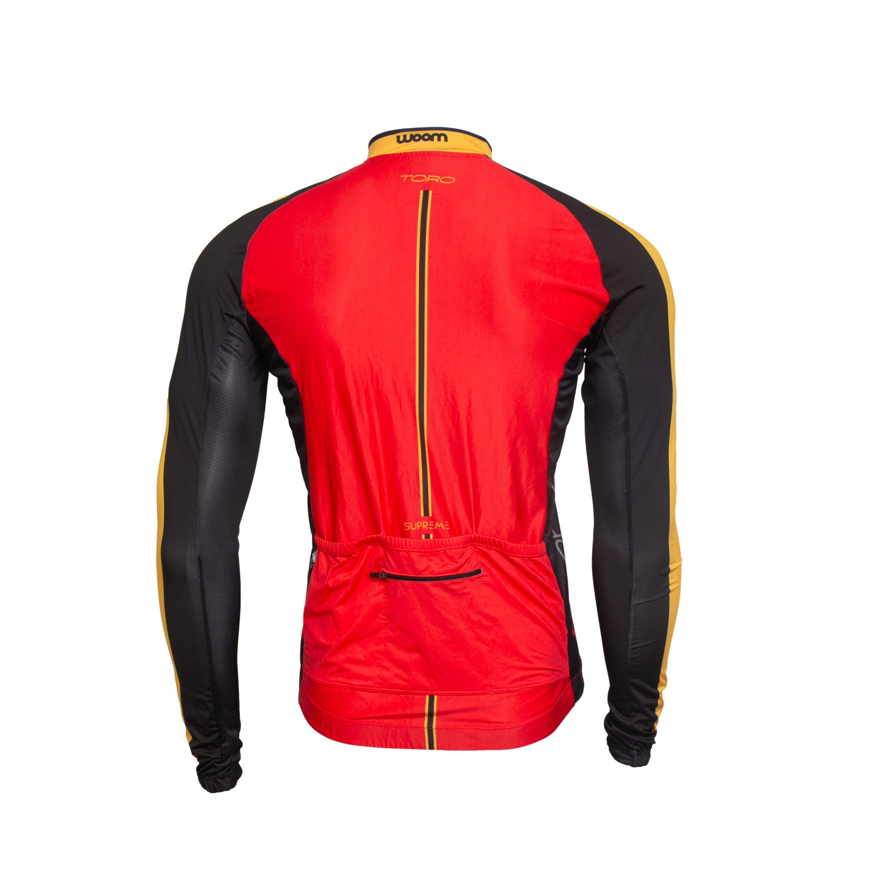 Camiseta Masculina Ciclismo Woom Supreme Toro Vermelha - Tamanho GG