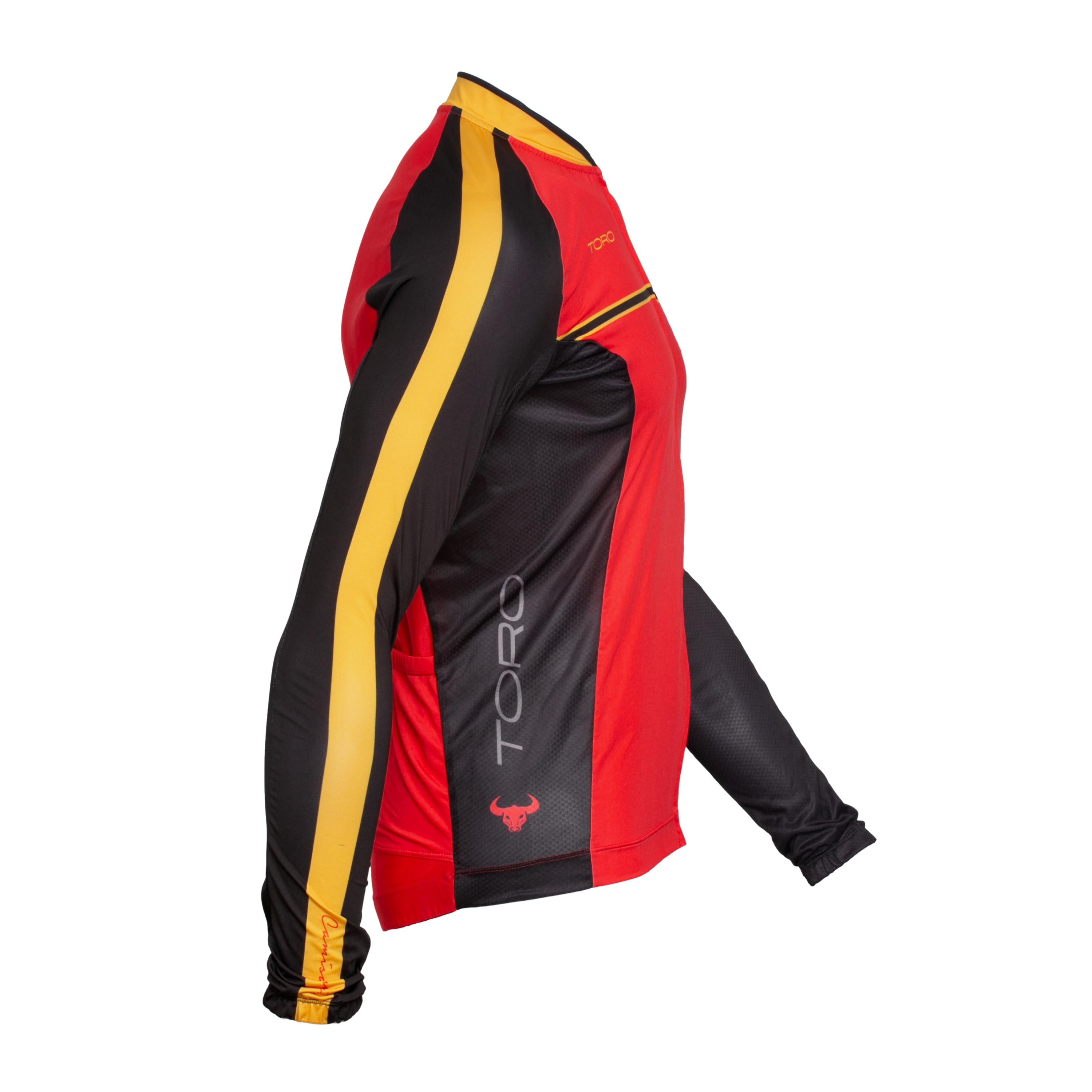 Camiseta Masculina Ciclismo Woom Supreme Toro Vermelha - Tamanho GG