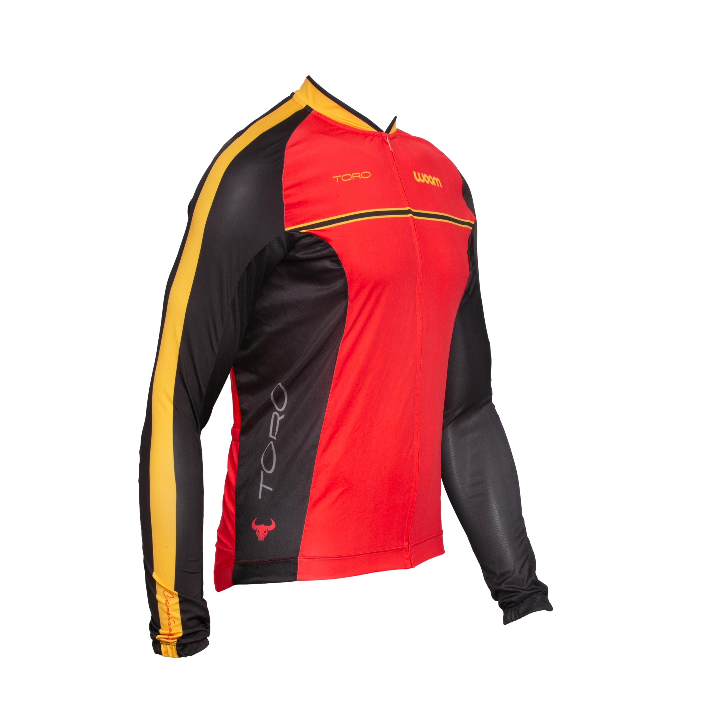 Camiseta Masculina Ciclismo Woom Supreme Toro Vermelha - Tamanho GG