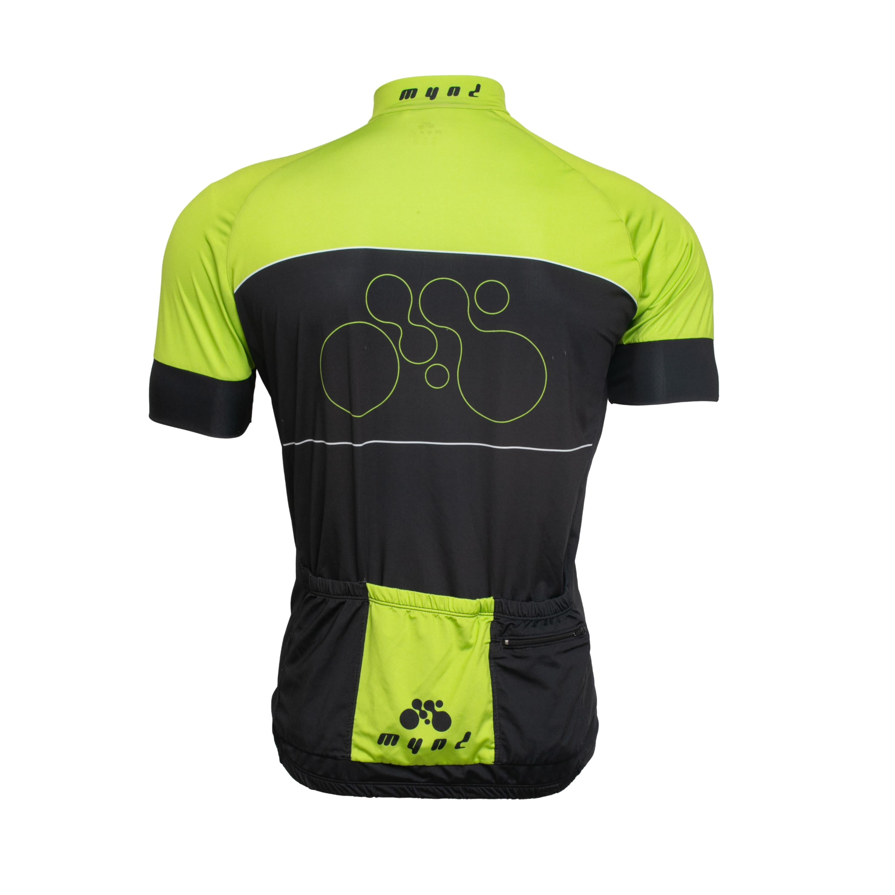 Camiseta Masculina Ciclismo Mynd Preta/Verde - Tamanho GG