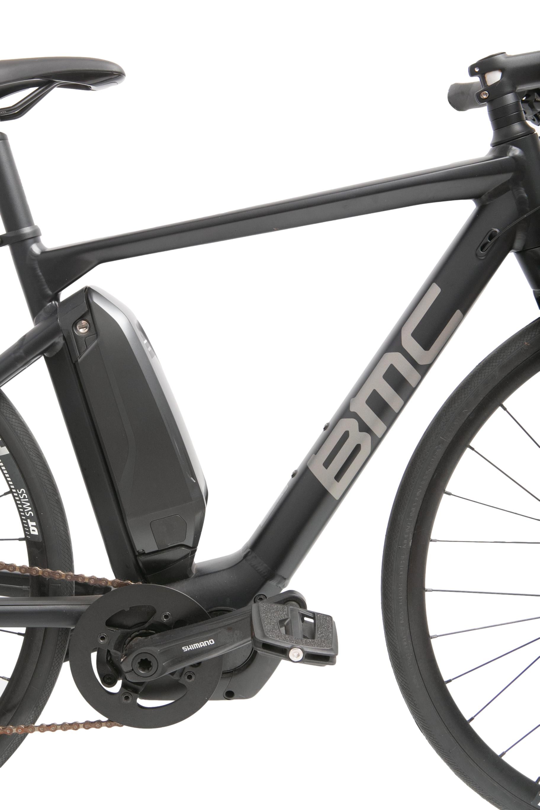 Bicicleta E-Bike Unissex BMC Alpen Challenge Preta - Tamanho Small