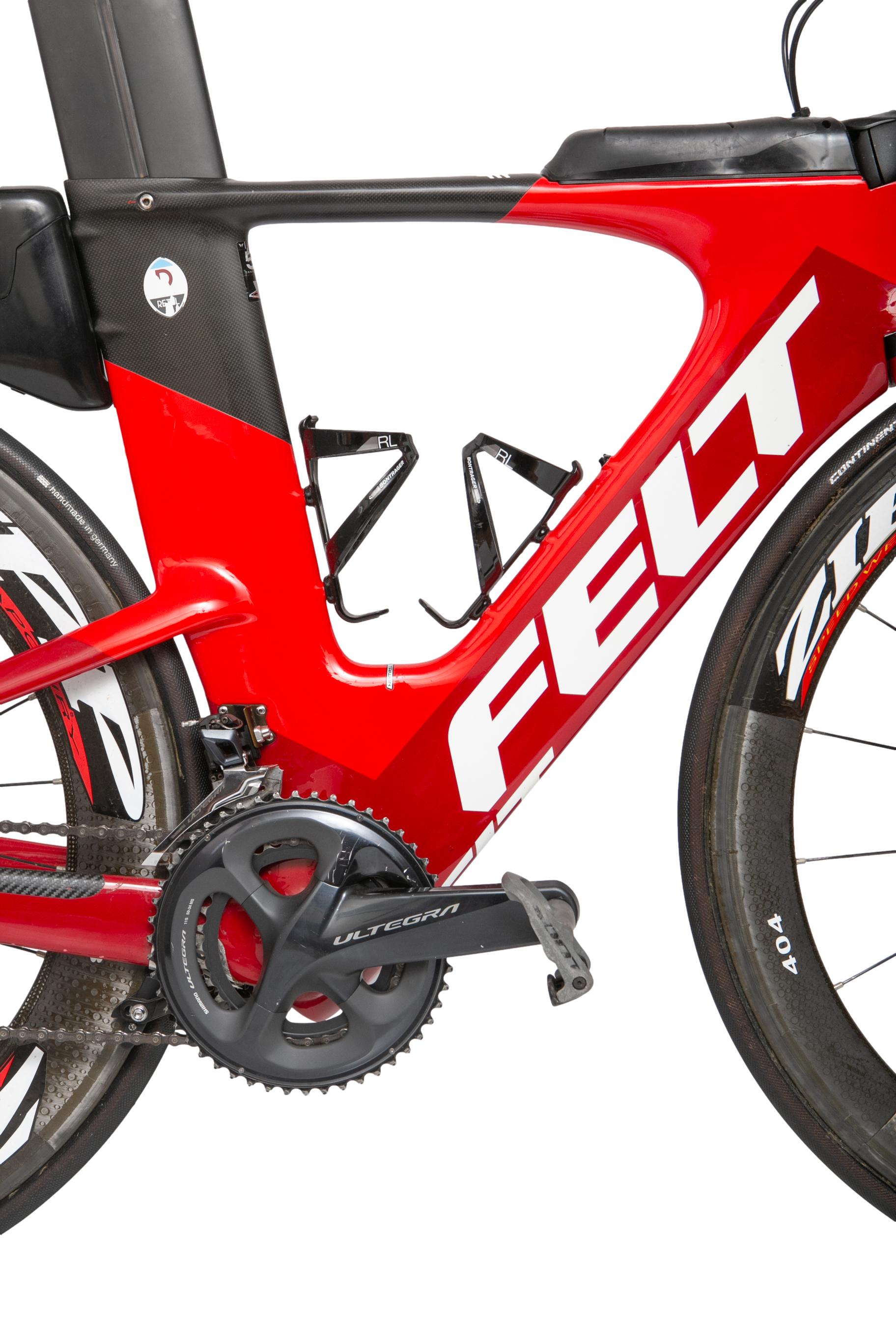 Bicicleta Unissex Felt IA16 Vermelha Com Rodas Zipp + Rodas De Treino - Tamanho 51