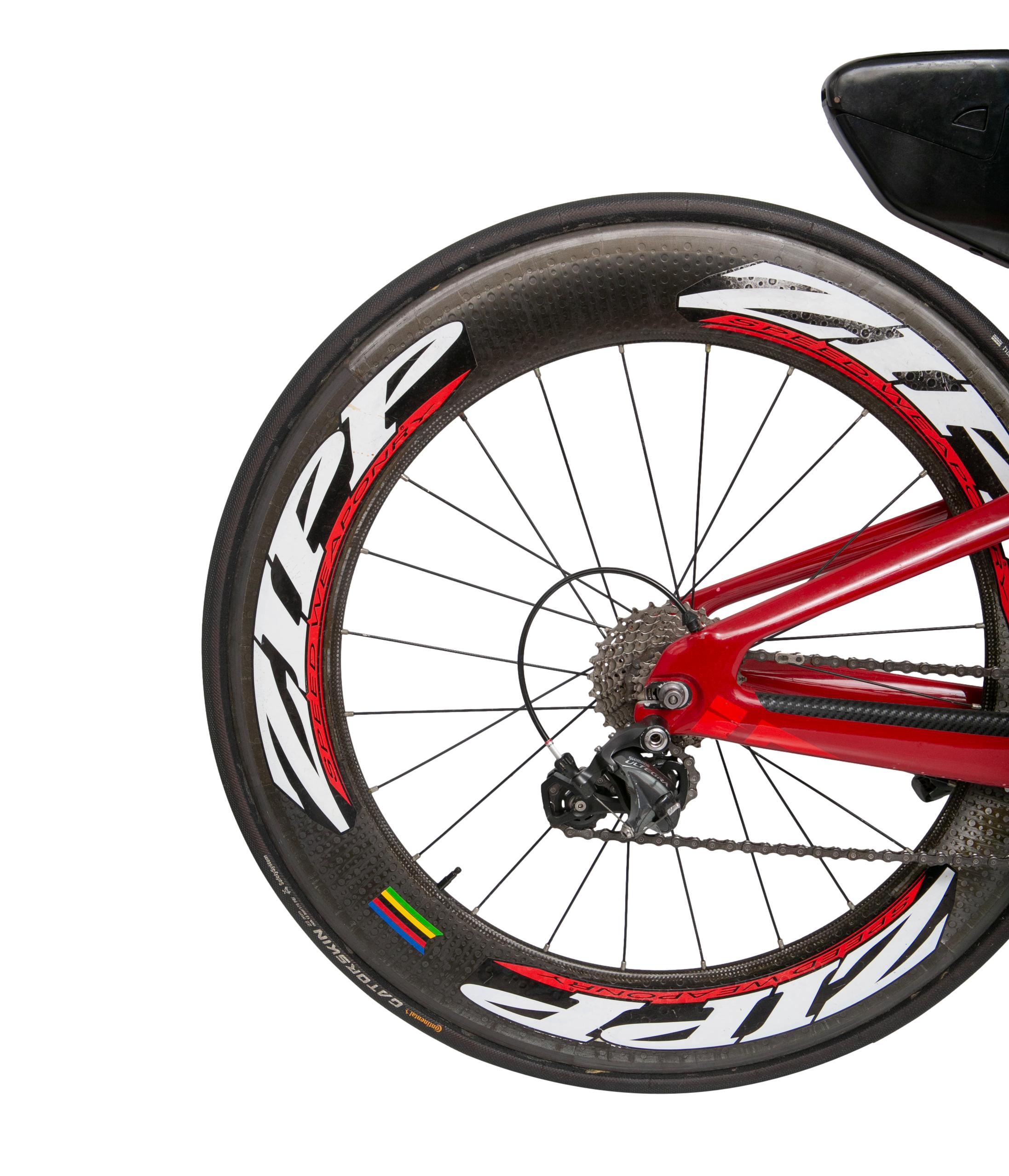 Bicicleta Unissex Felt IA16 Vermelha Com Rodas Zipp + Rodas De Treino - Tamanho 51