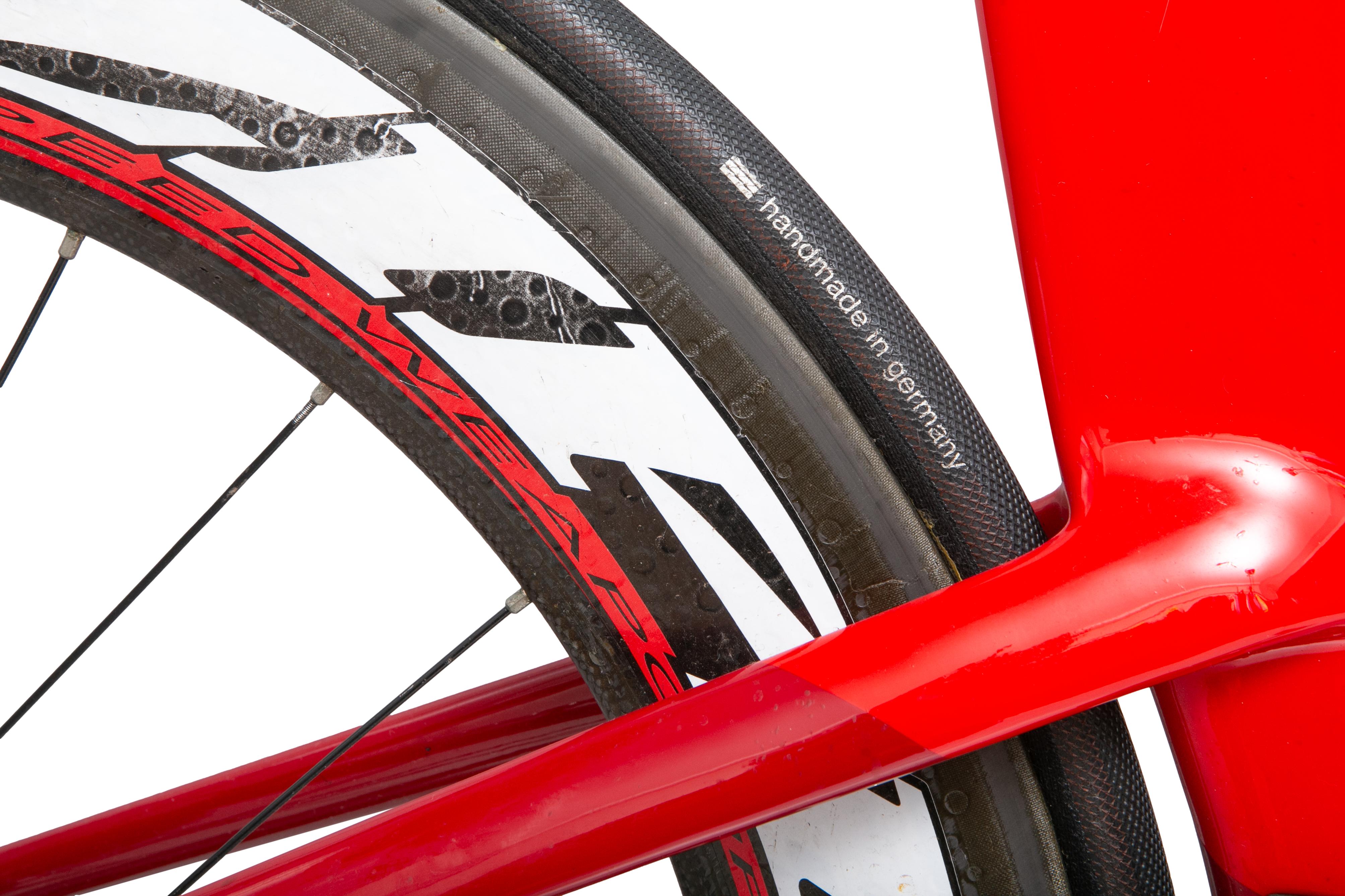 Bicicleta Unissex Felt IA16 Vermelha Com Rodas Zipp + Rodas De Treino - Tamanho 51
