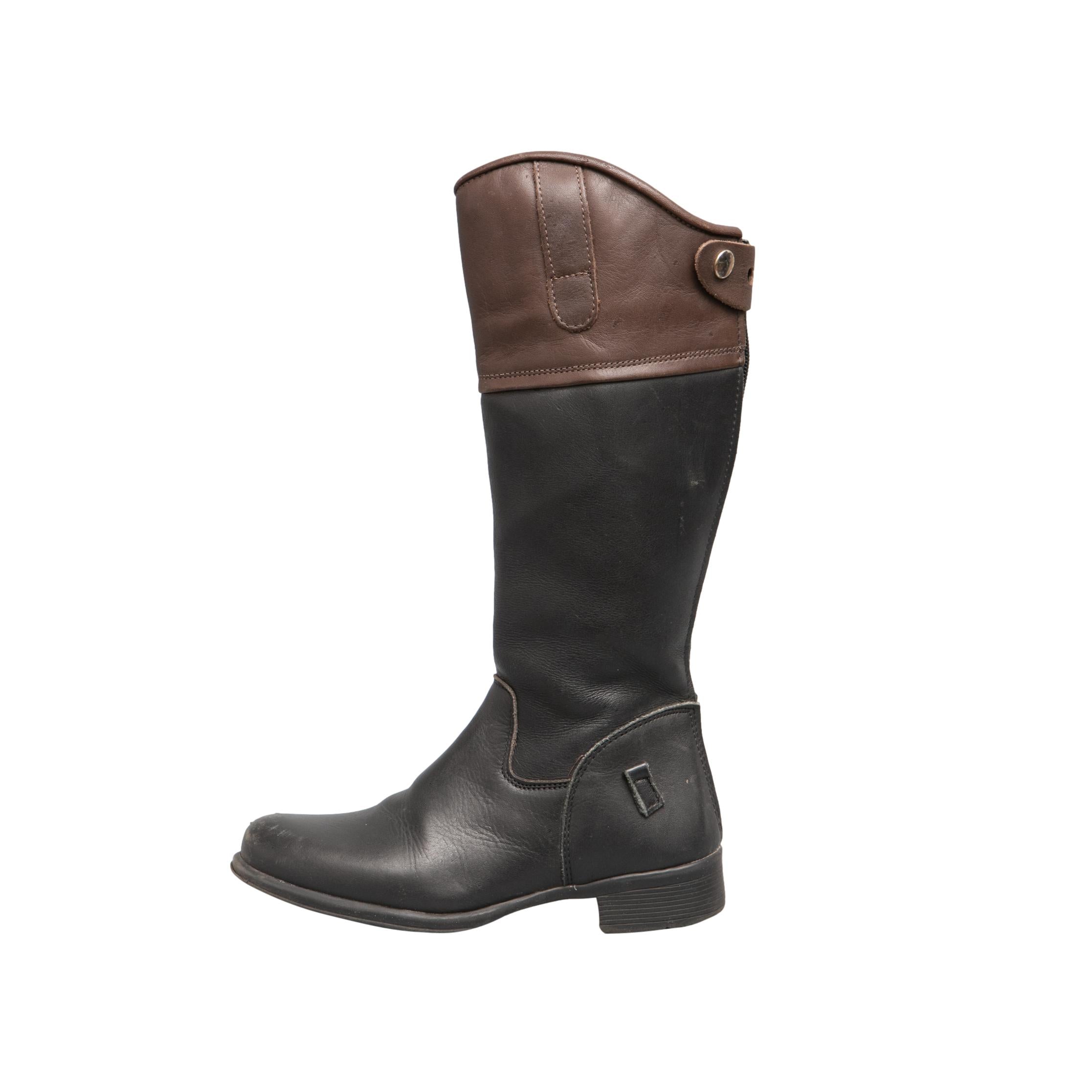 Bota Feminina Hipismo Mexicana Marron/Preta - Tamanho 29/30