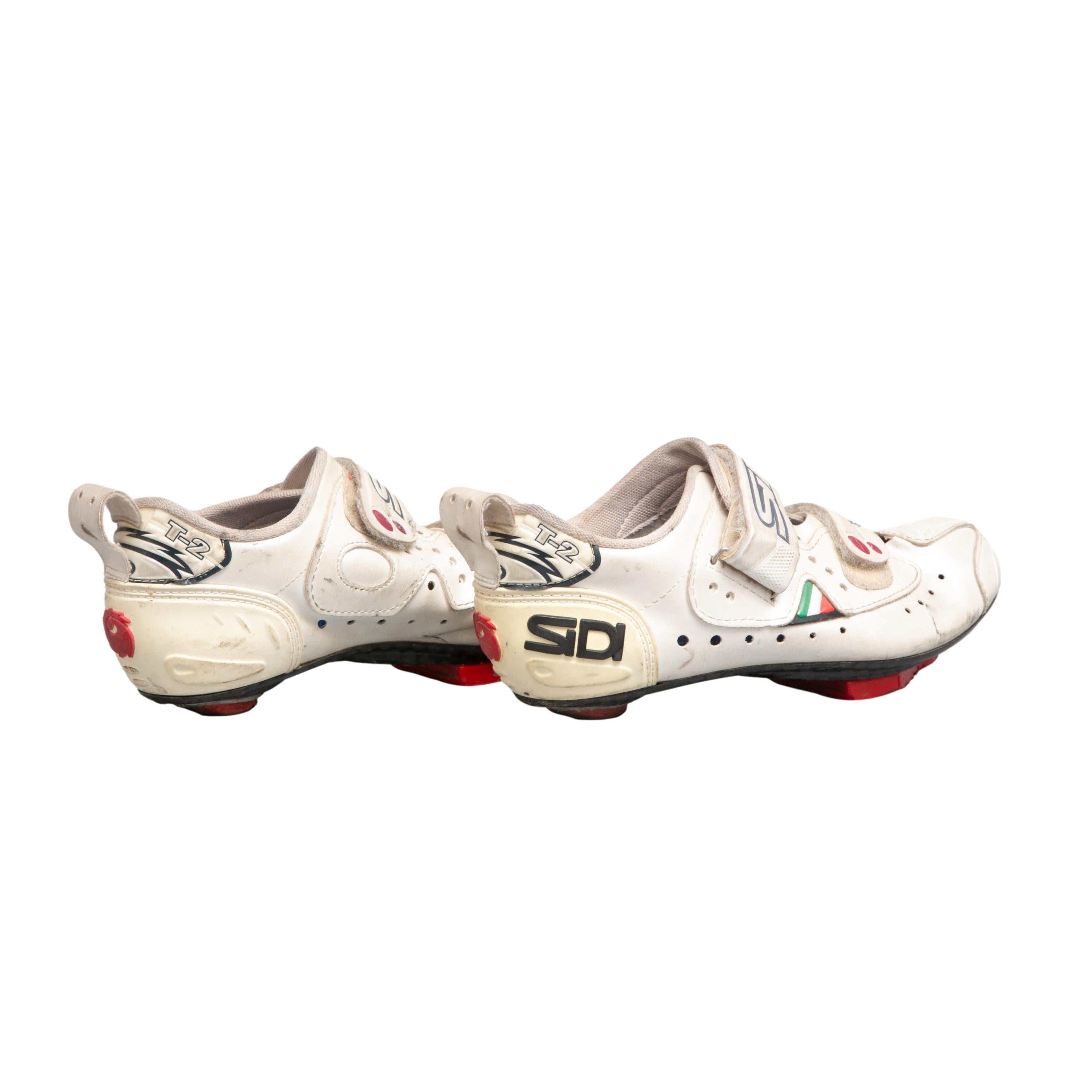 Sapatilha Masculina Ciclismo SiDi Full Carbon T-2 Branca - Tamanho 39 BR