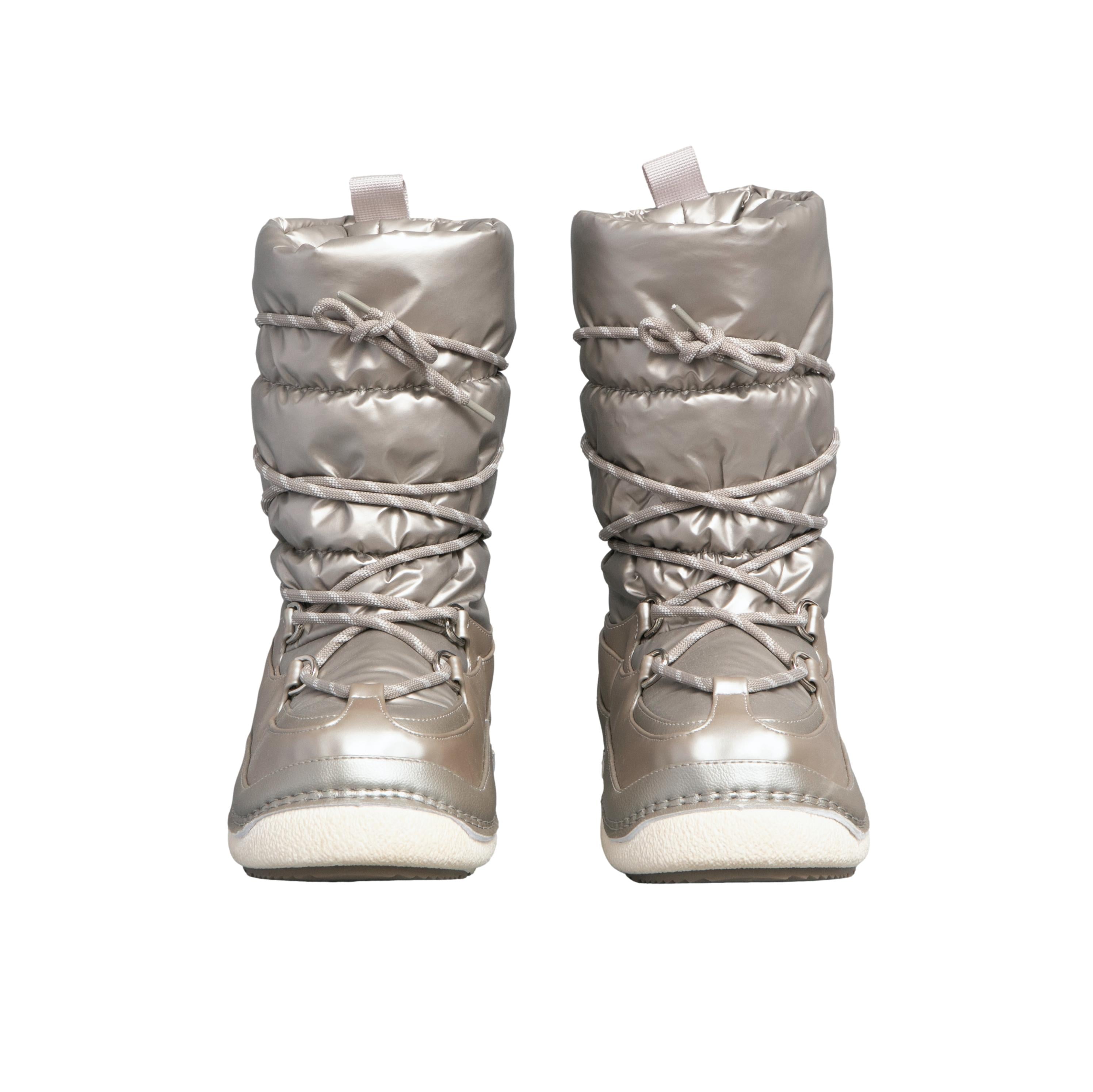 Bota Feminina Ski	Zara Blanches Clearance Water Repellent - Tamanho 38 Europa