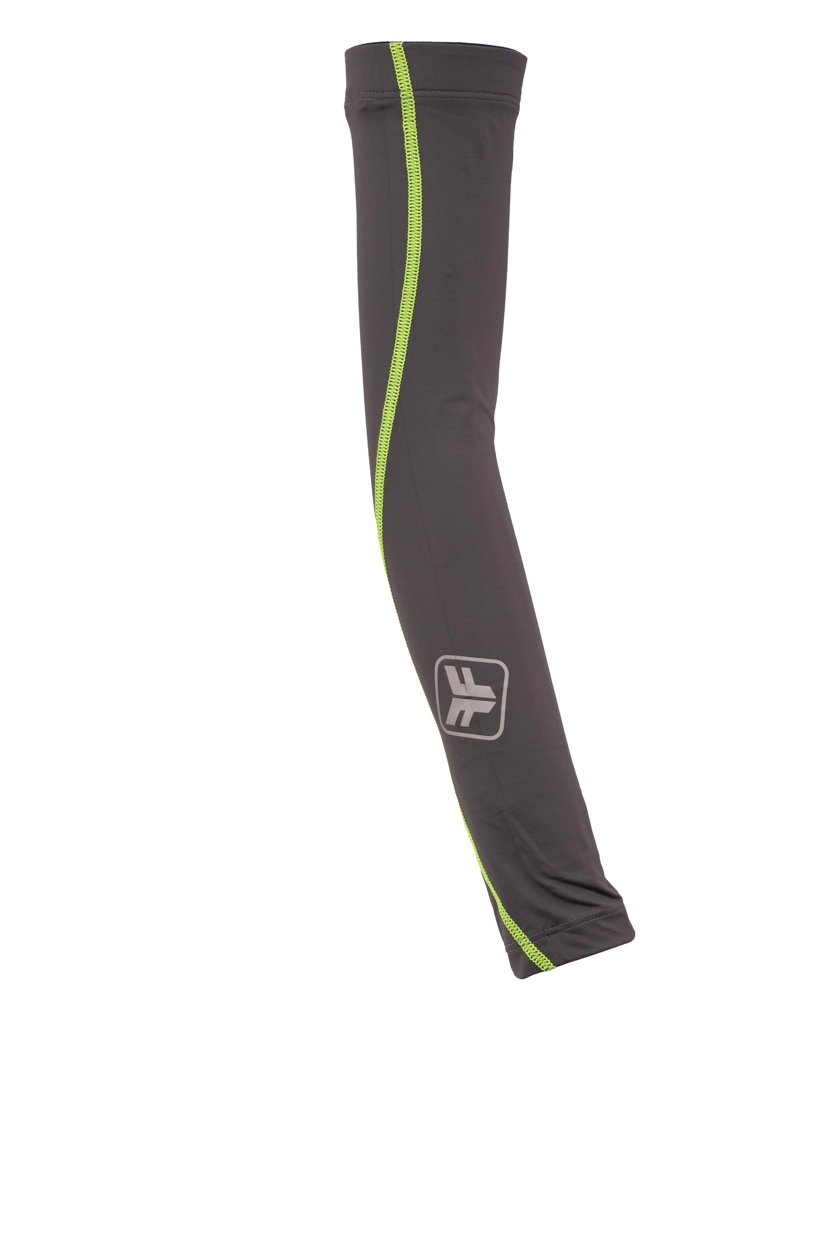 Manguito Ciclismo Free Force Cinza/Verde - Tamanho P