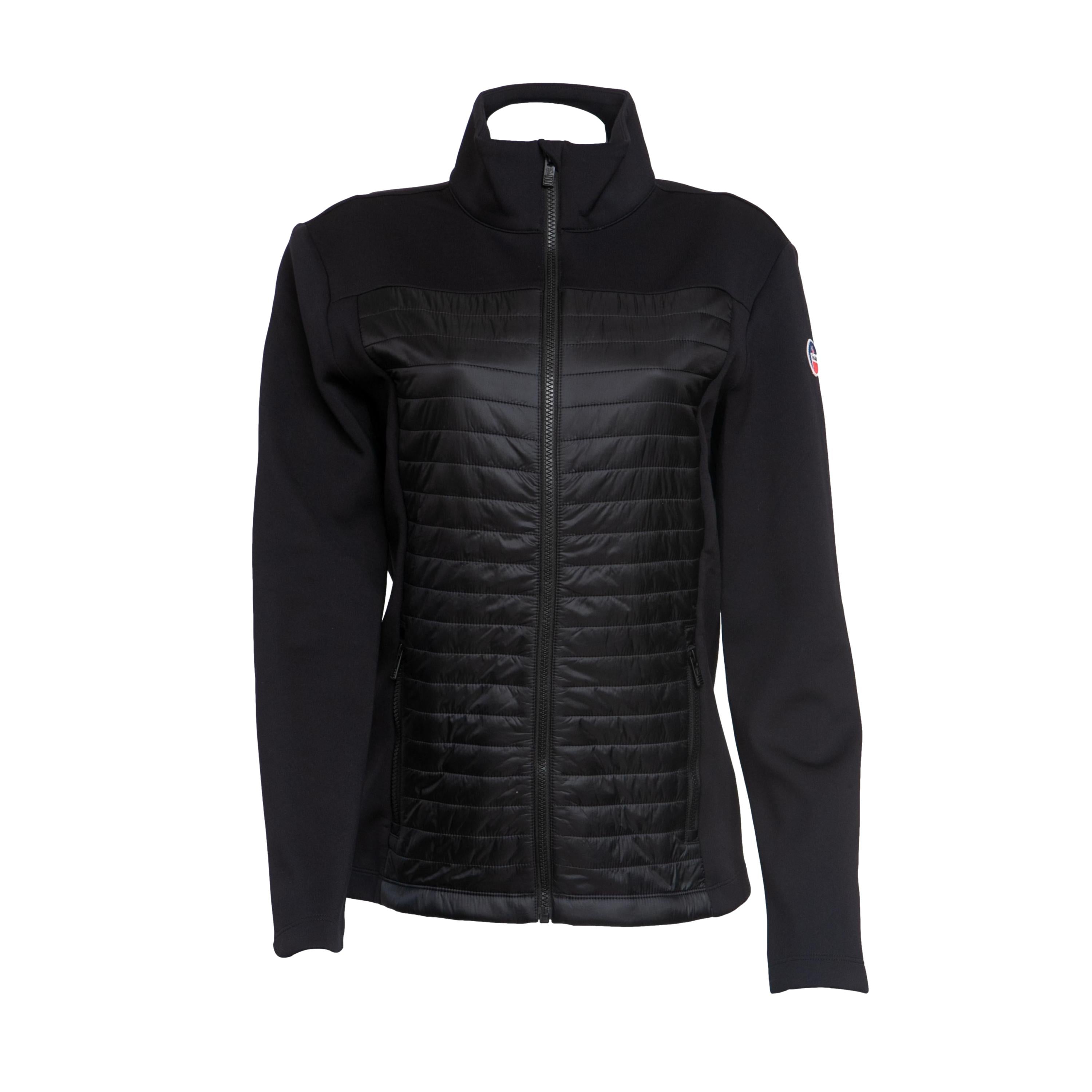 Casaco Fleece Detalhe Matelassê Unissex Ski Fusalp Preto - Tamanho 42