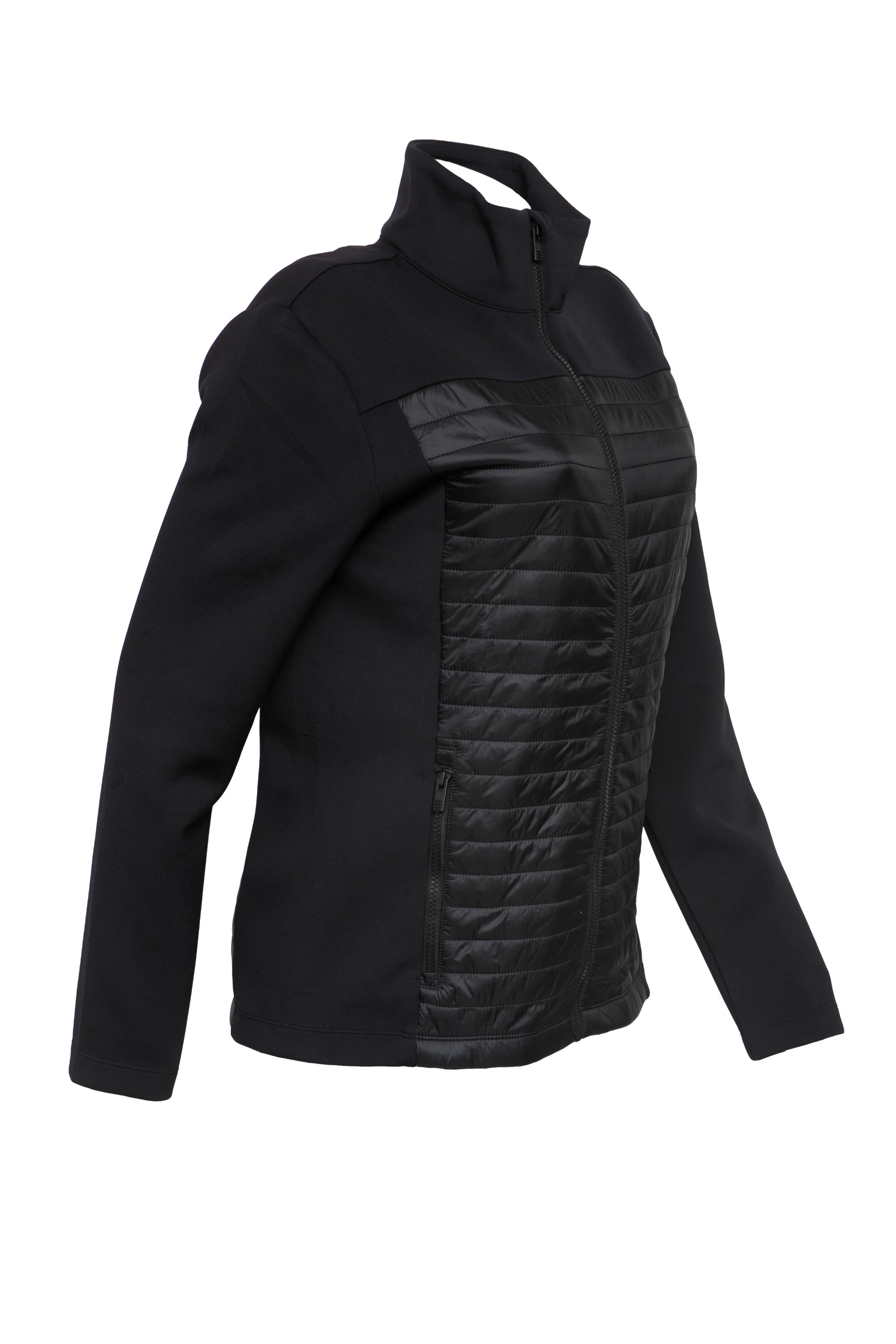 Casaco Fleece Detalhe Matelassê Unissex Ski Fusalp Preto - Tamanho 42