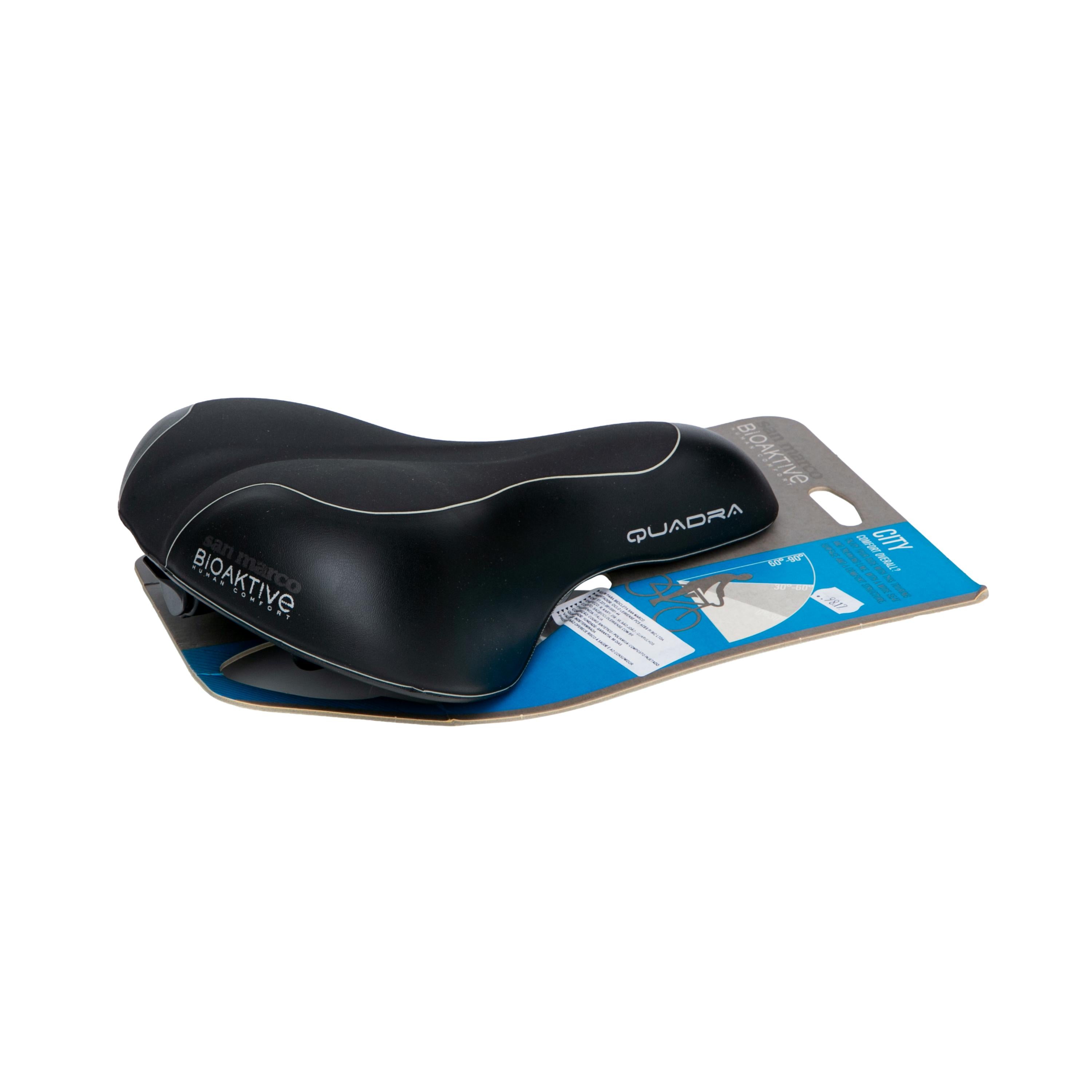 Banco Selim Selle San Marco Quadra Advanced Preto Drk/Cinza Biofoam Klip