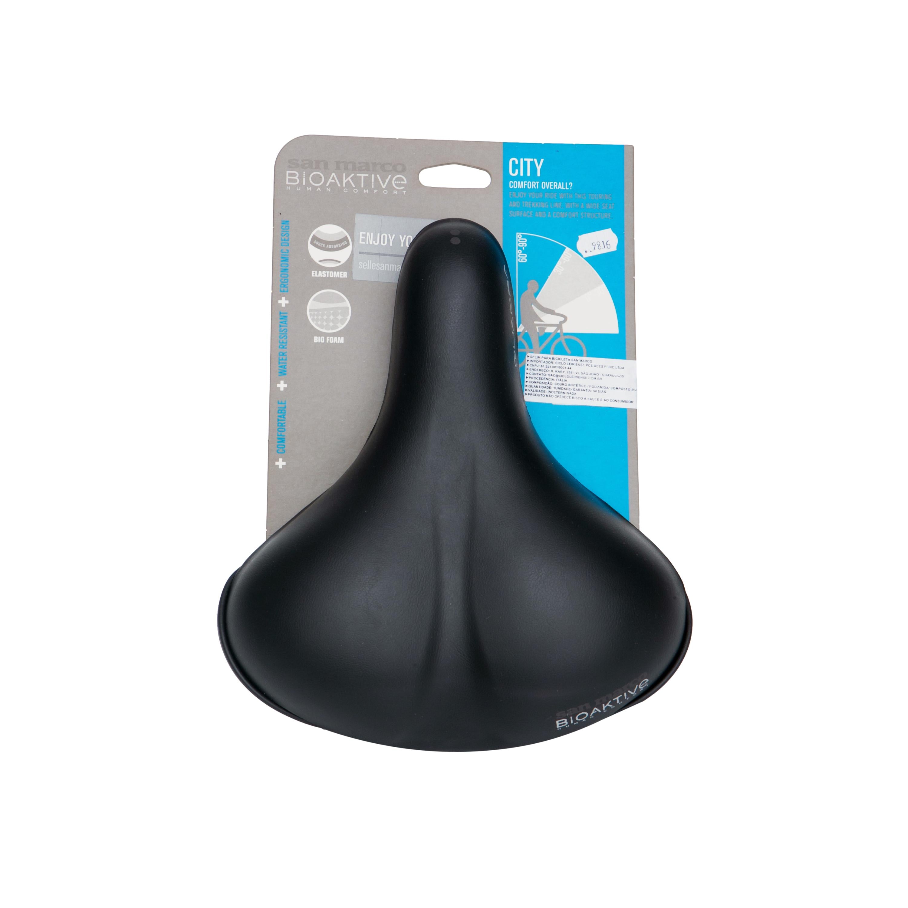Banco Selim Selle San Marco Quadra Elegance Preto Biofoam Elastomer Klip