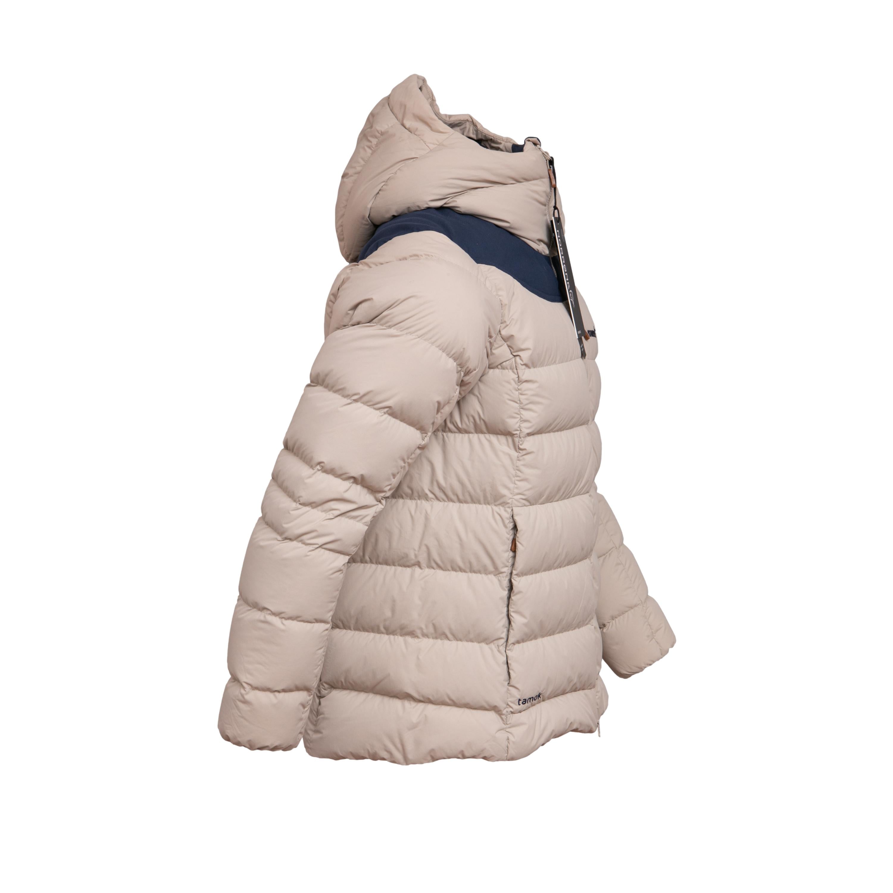 Jaqueta Unissex Ski Norrona Tamok Down 750 Bege/Azul - Tamanho L (Novo)