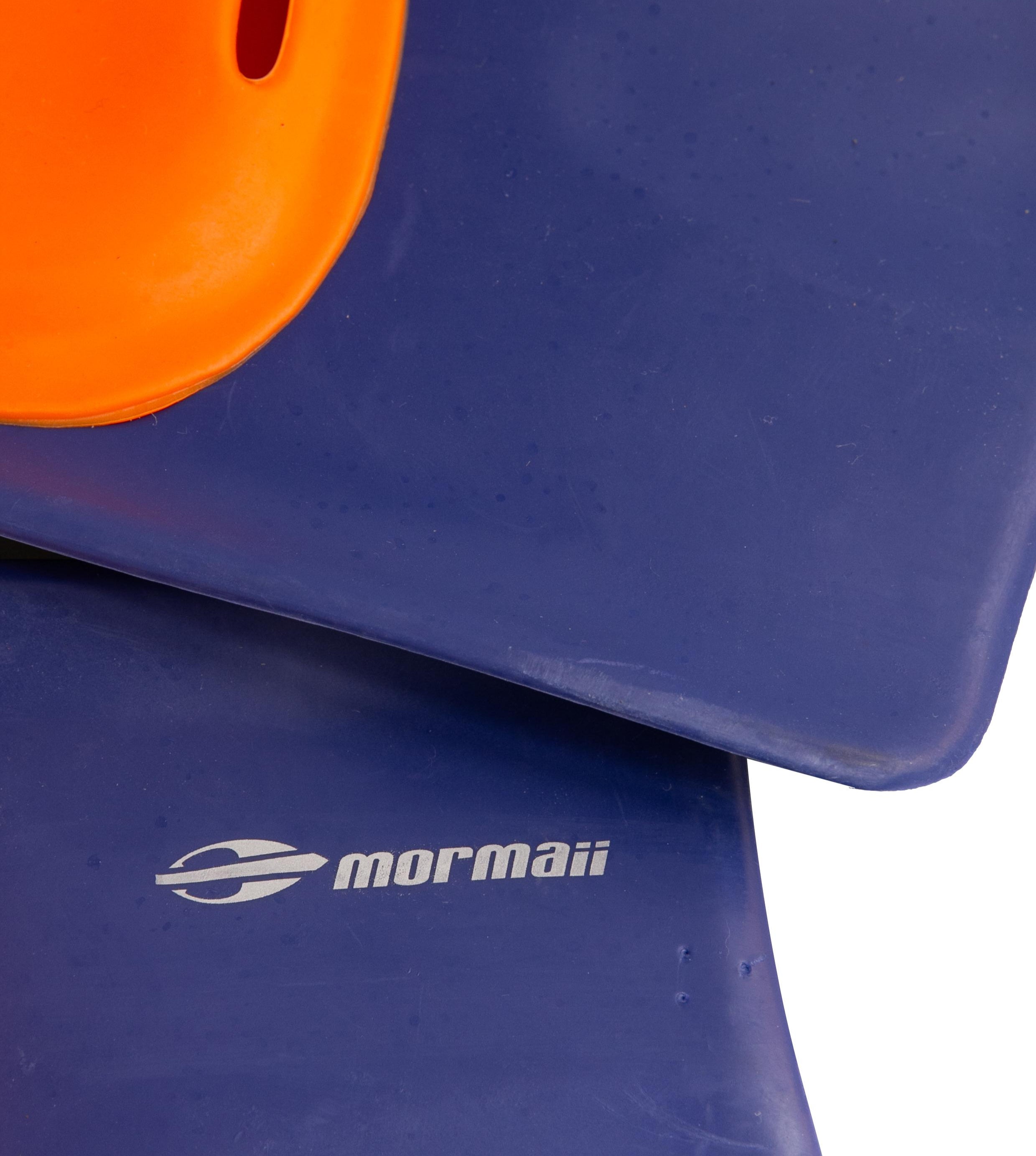 Pé de Pato Unissex Mergulho Mormaii Storm Laranja/Azul Com Capa - Tamanho M